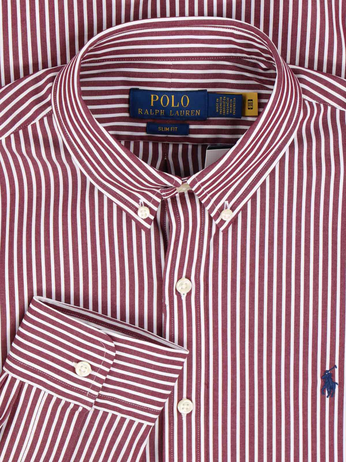 Polo Ralph Lauren Long Sleeve Sport Shirt Clothing In Red
