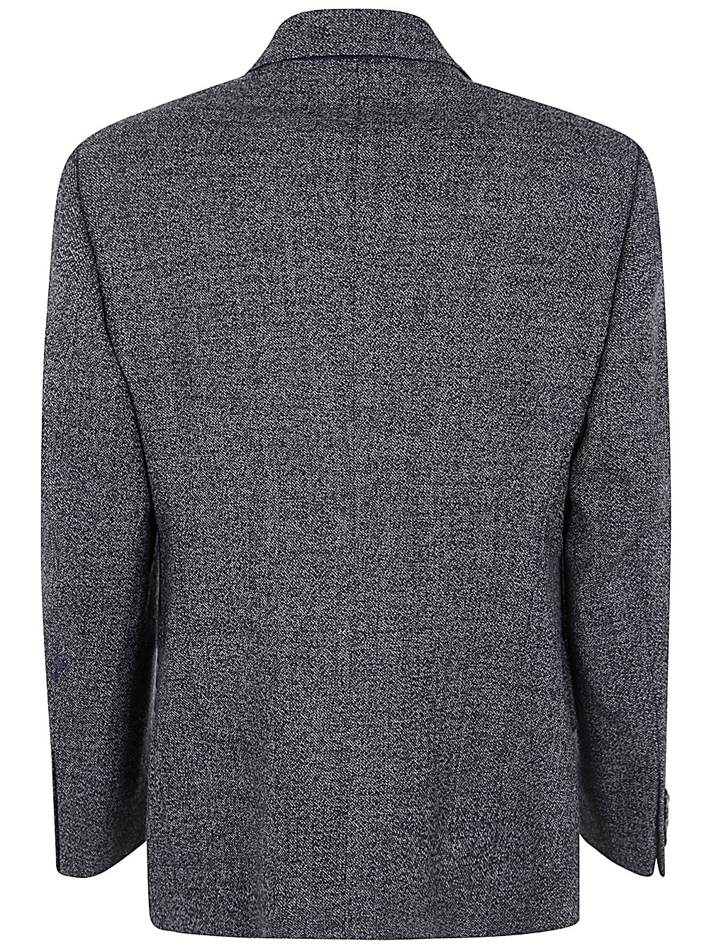 Shop Emporio Armani Blazer In Dark Grey Melange