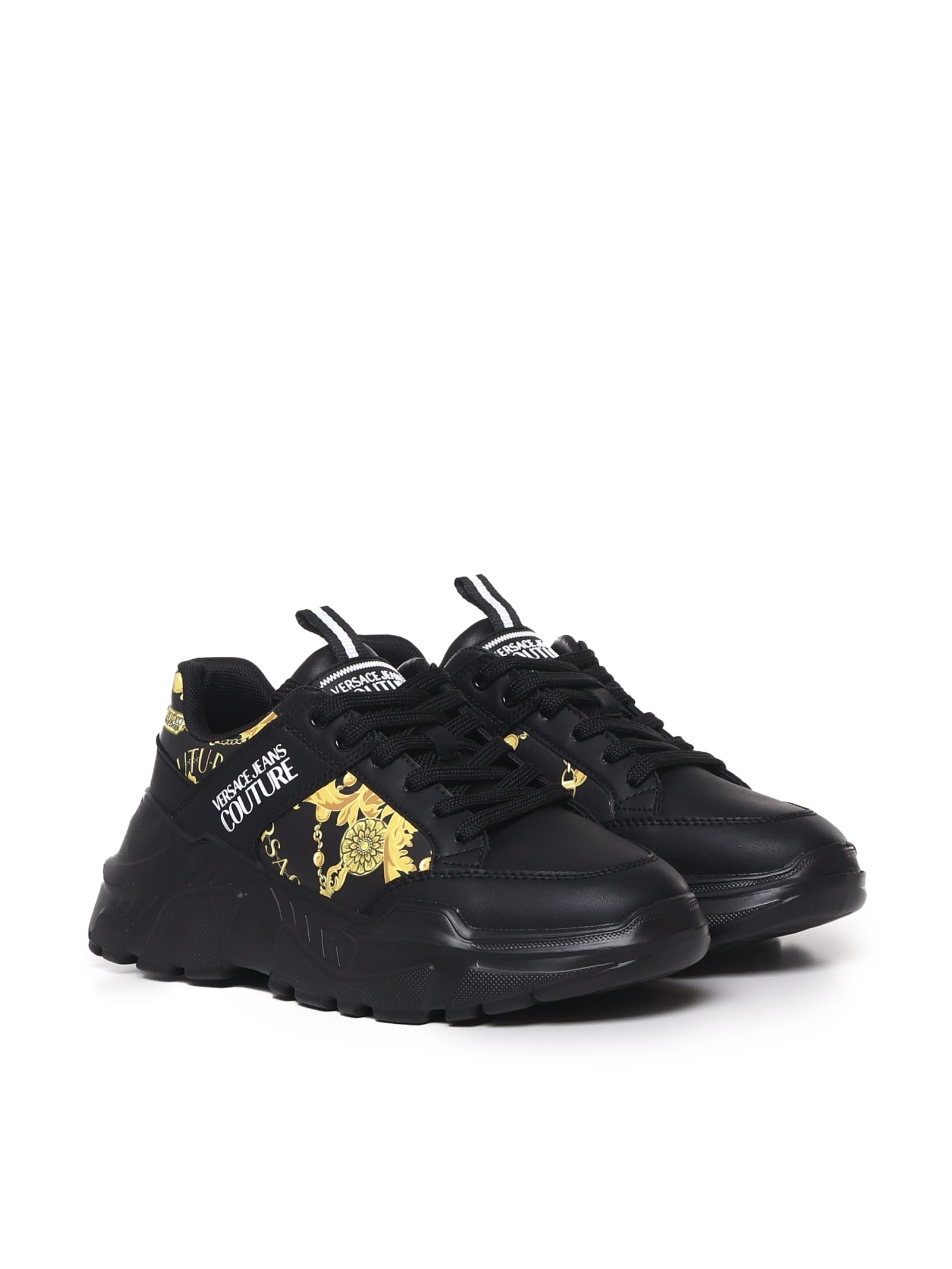 Shop Versace Jeans Couture Sneakers Jeans Couture In Black