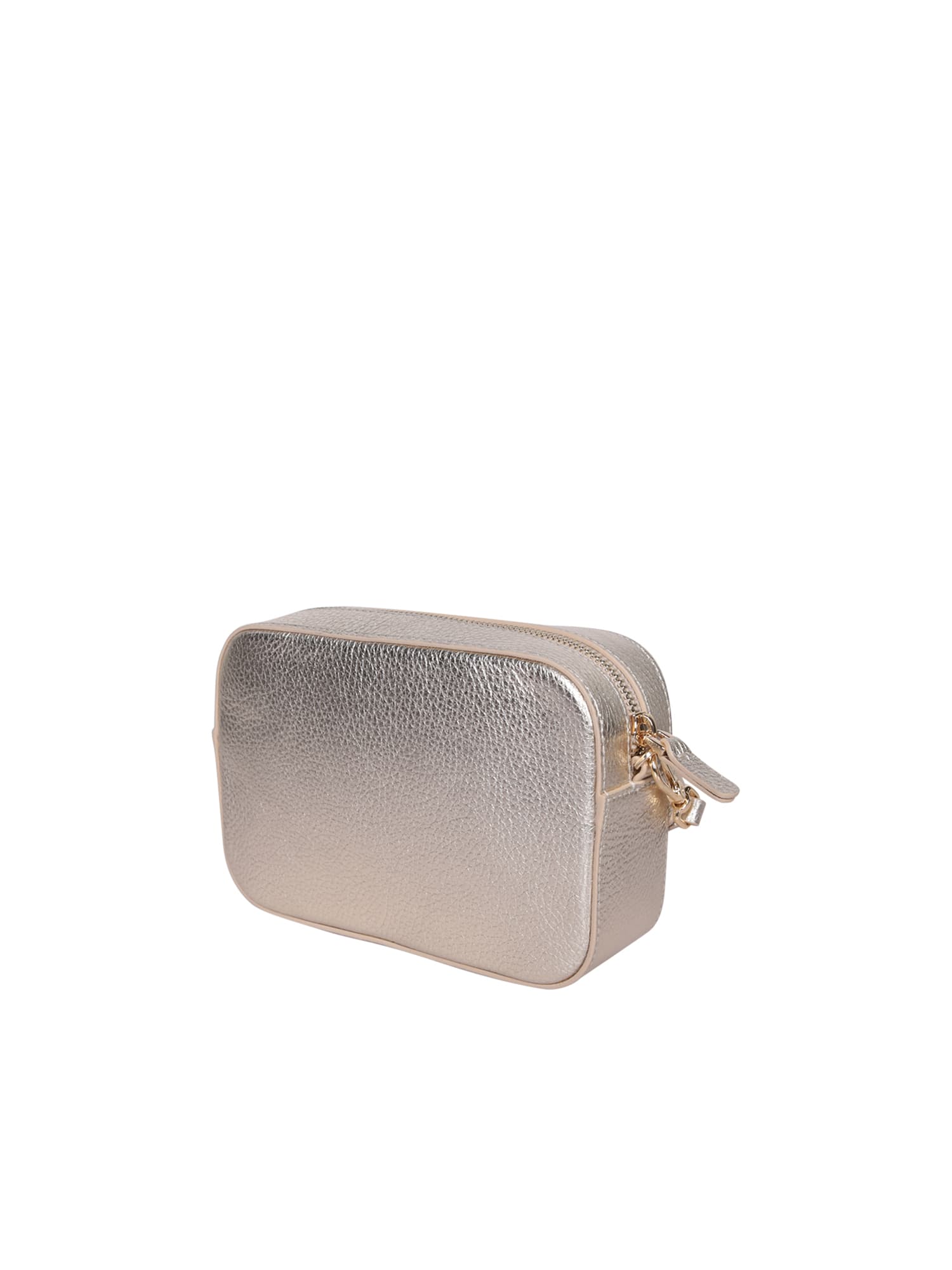 Shop Coccinelle Tebe Mini Gold Bag In Metallic