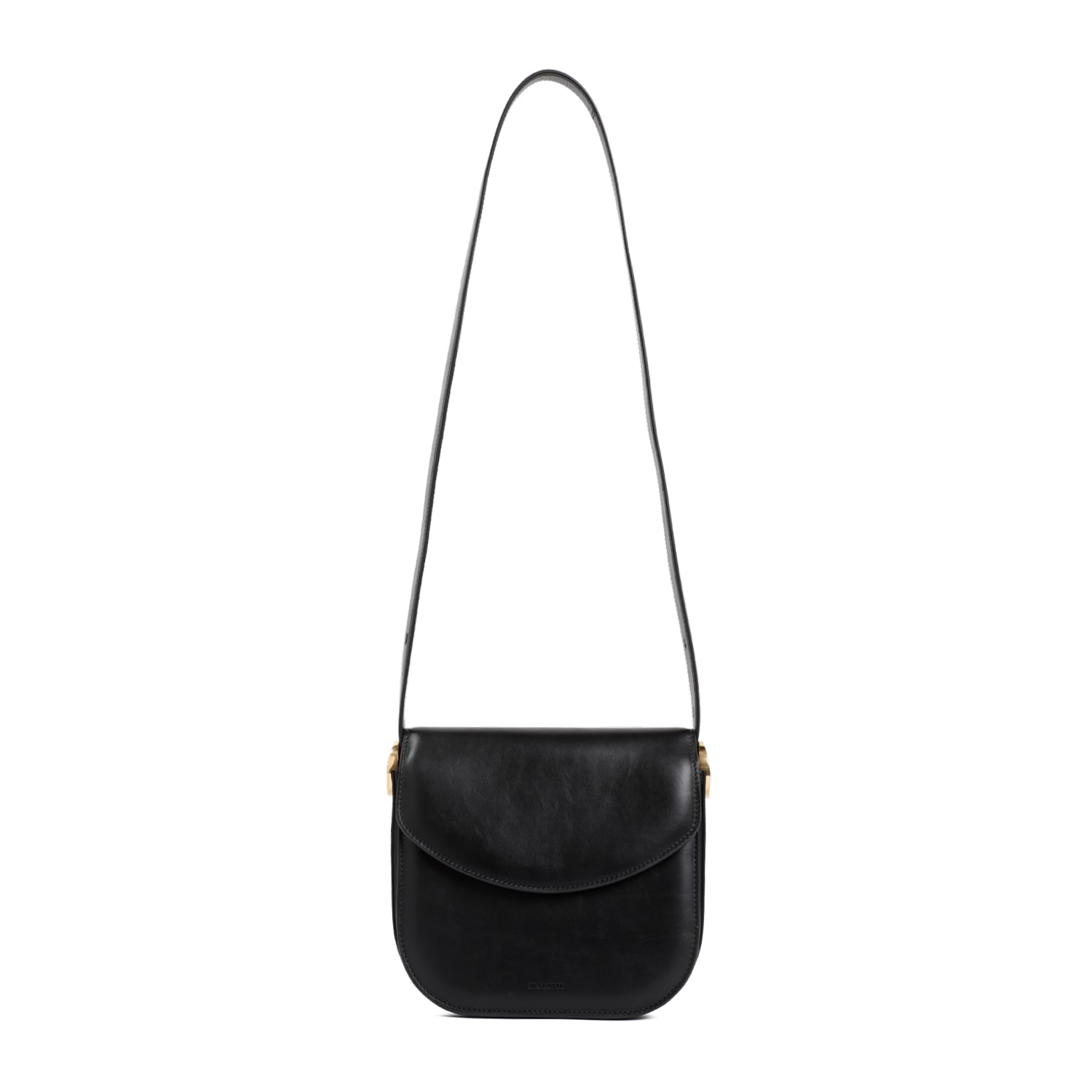 Shop Jil Sander Coin Crossbody In Black