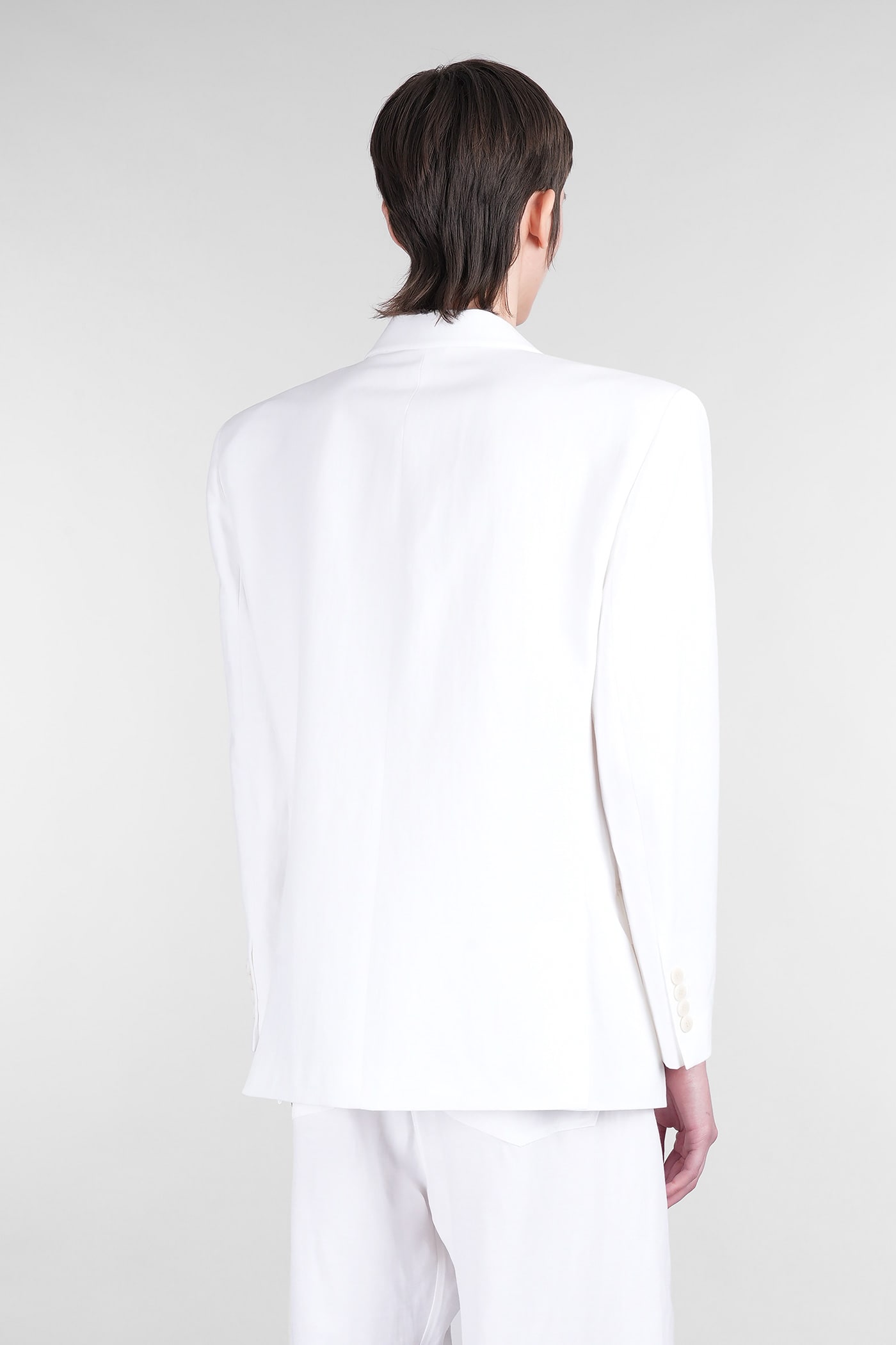MAGDA BUTRYM BLAZER 01 BLAZER IN WHITE VISCOSE
