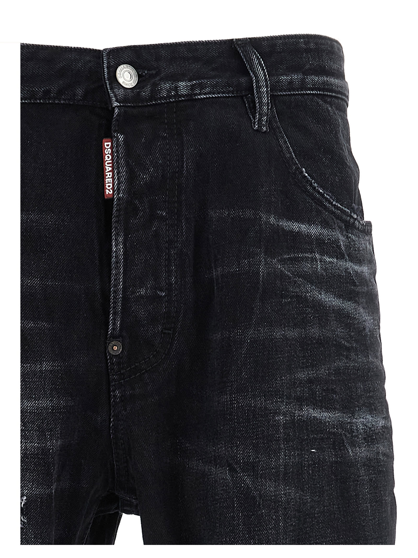 Shop Dsquared2 642 Jeans In Black