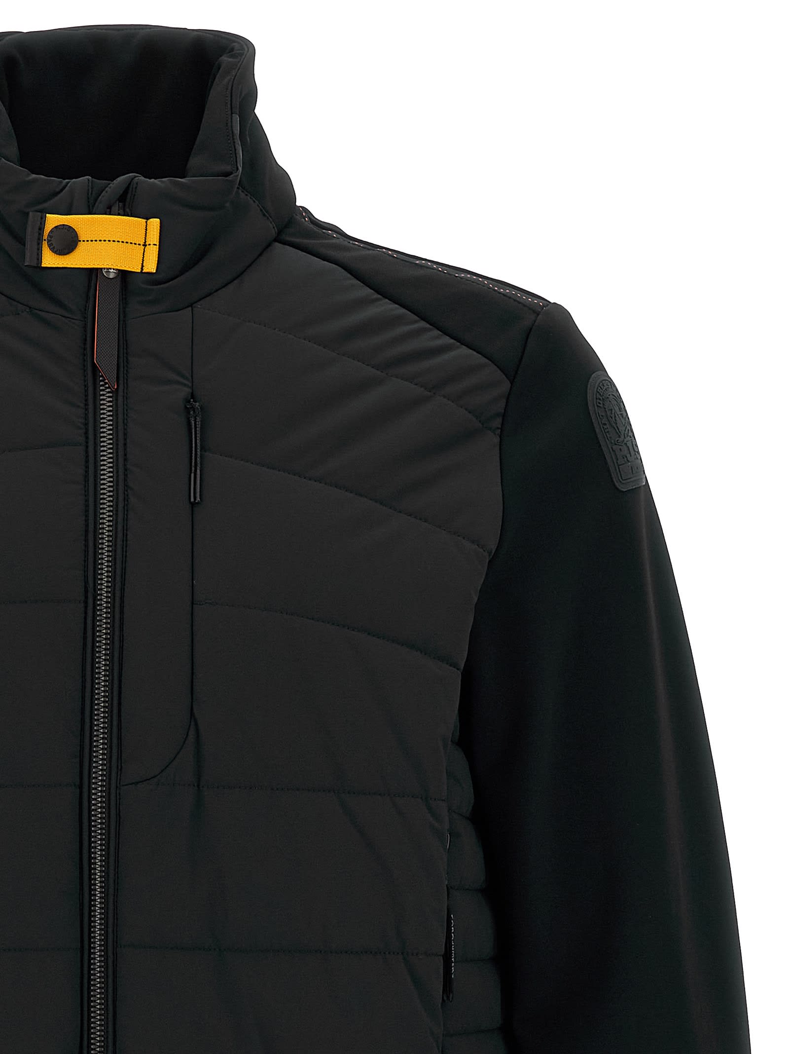 Parajumpers Mick Quilted High-neck Jacket In Black