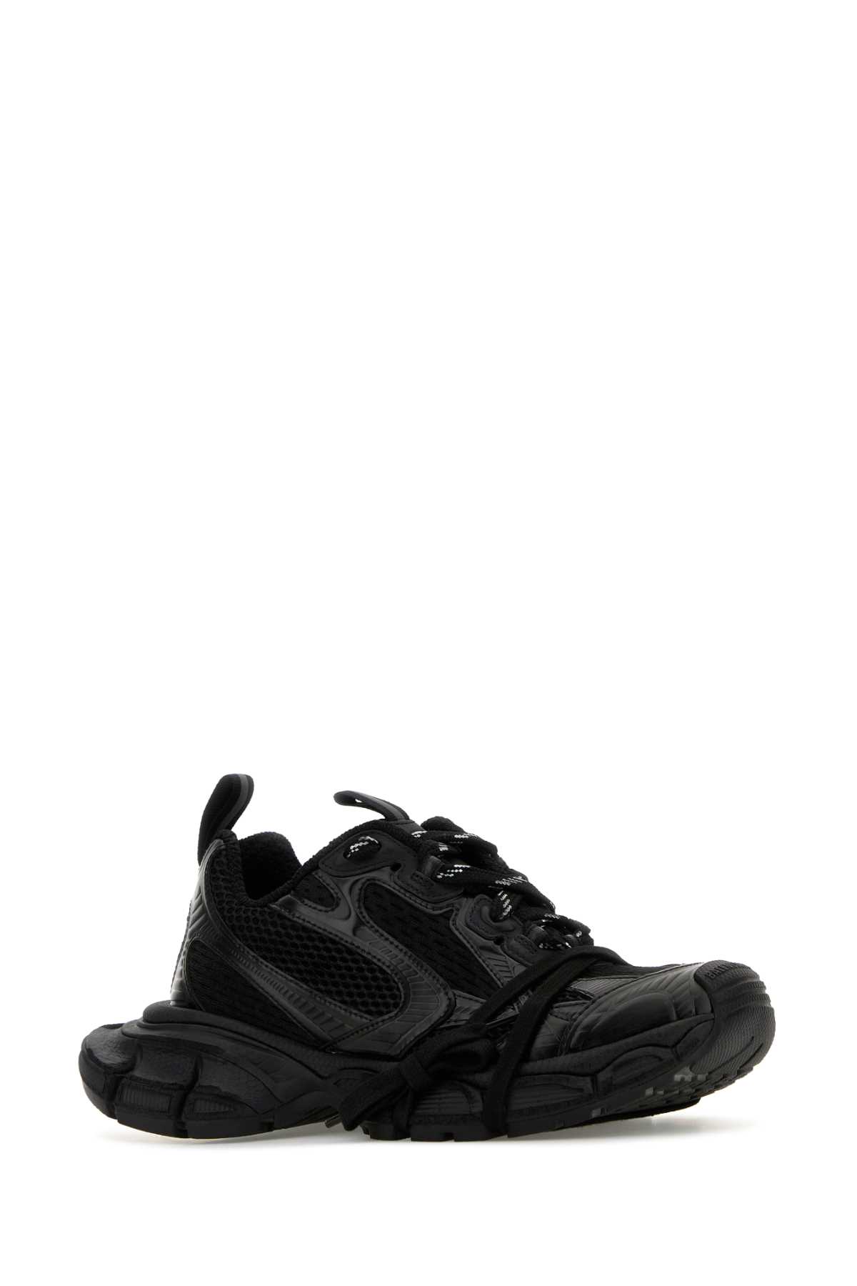 Shop Balenciaga Black Mesh And Rubber 3xl Sneakers