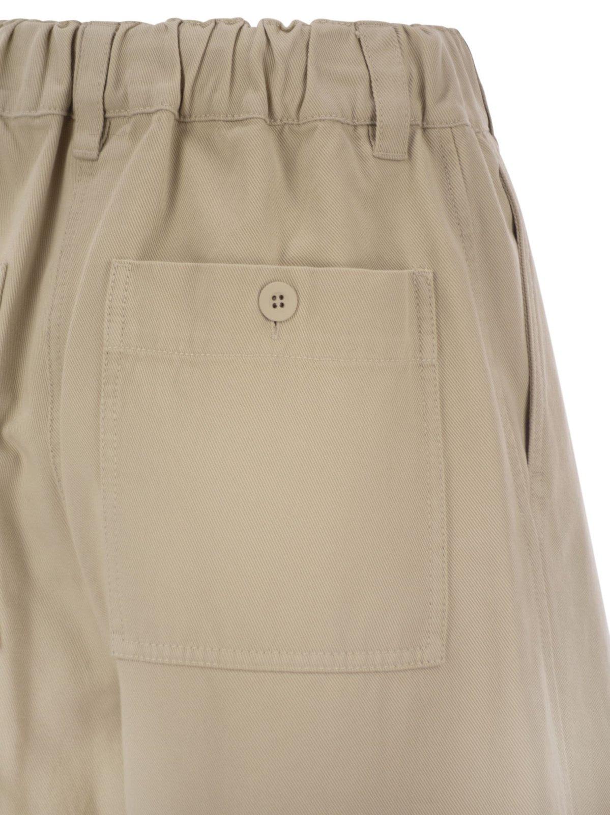 Weekend Max Mara Alfeo Cotton Gabardine Wide Pants