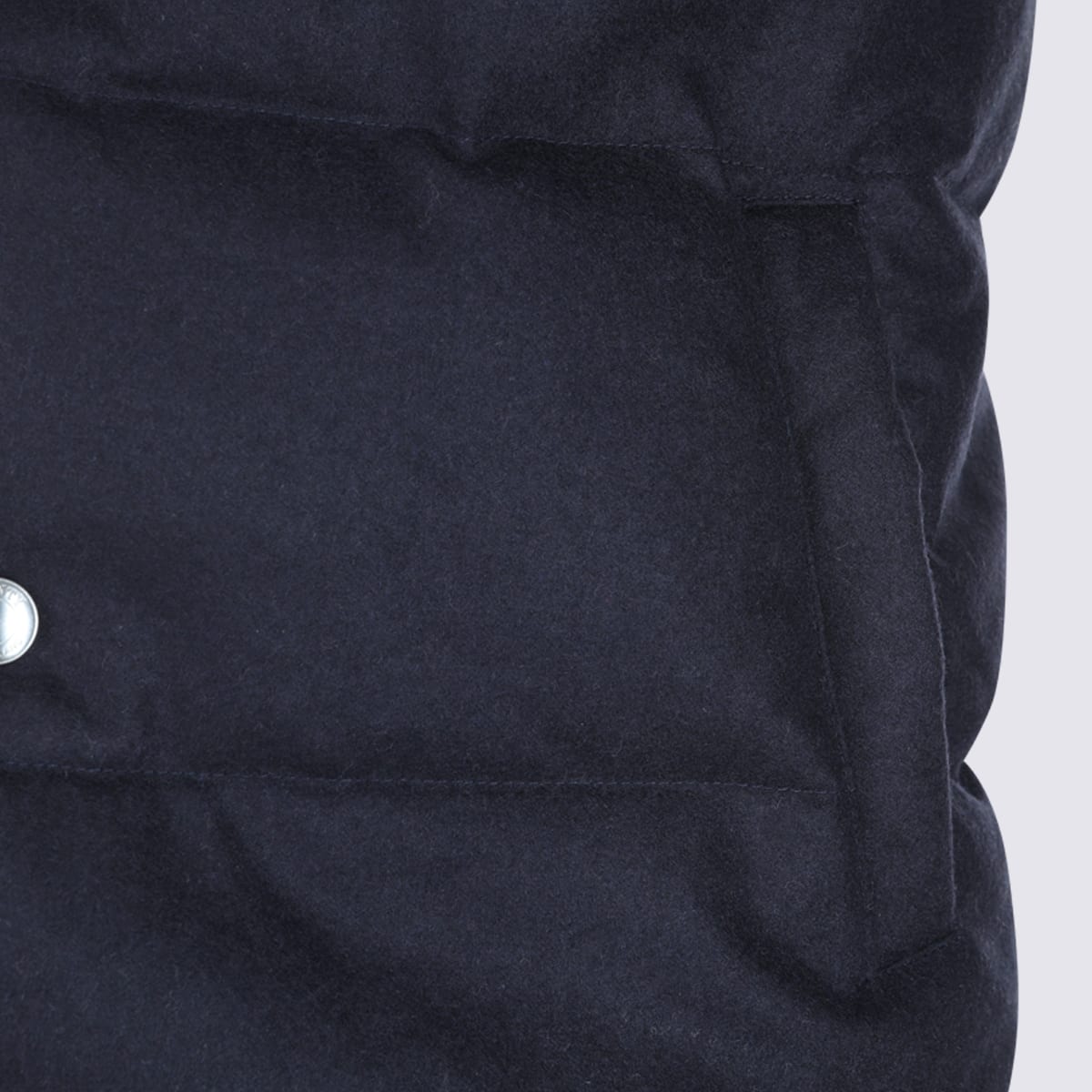 Eleventy Mens Blue Padded Sleeveless Wool-cashmere Blend Gilet In Blue