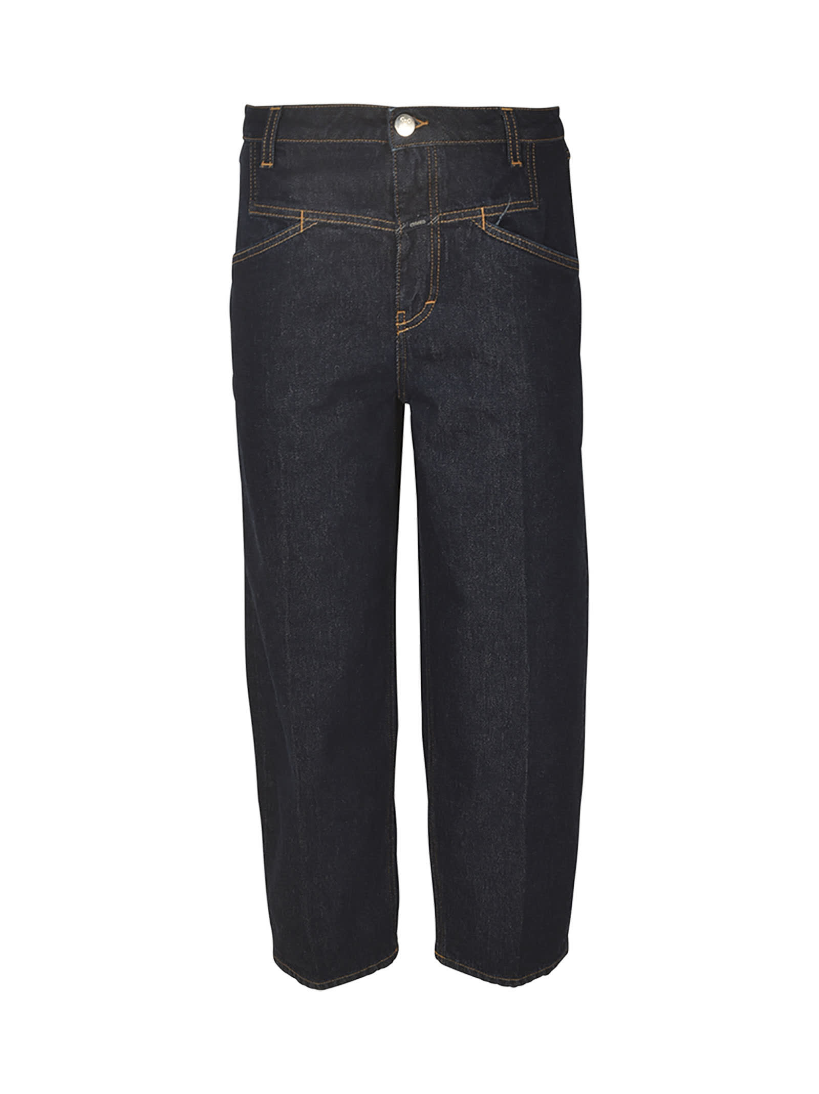 CLOSED WIDE STRAIGHT LEG CROPPED JEANS 