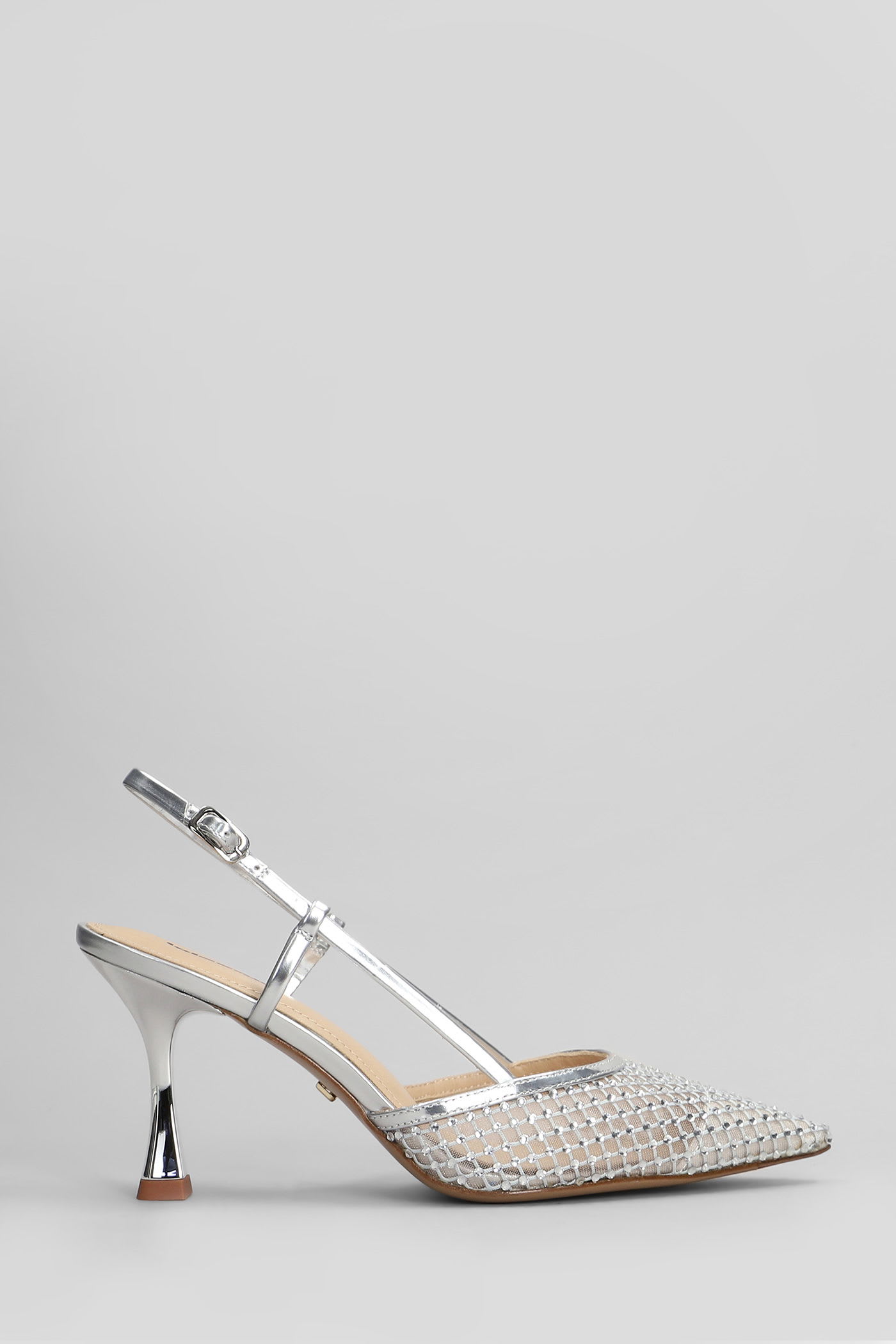 Carmen Pump 85 Pumps In Silver Leather