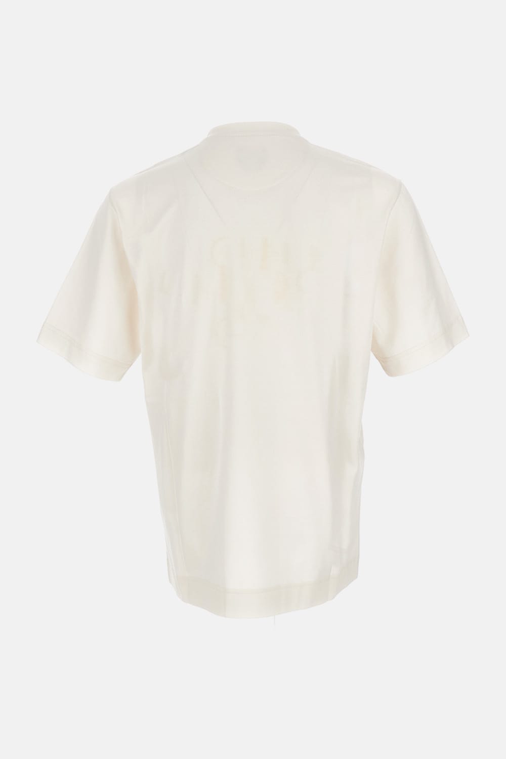 Fendi Roma 1925 Print Cotton T-shirt Clothing In Neutral