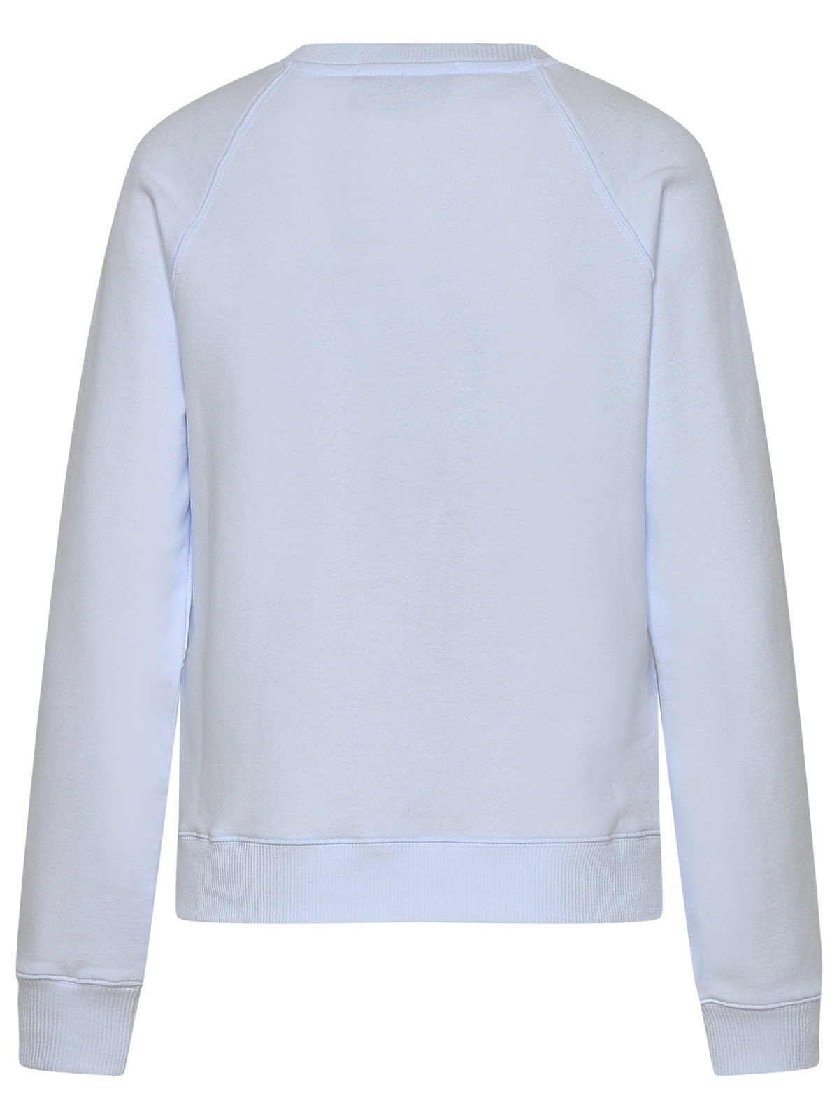 Shop Msgm White Cotton Sweatshirt In Bianco