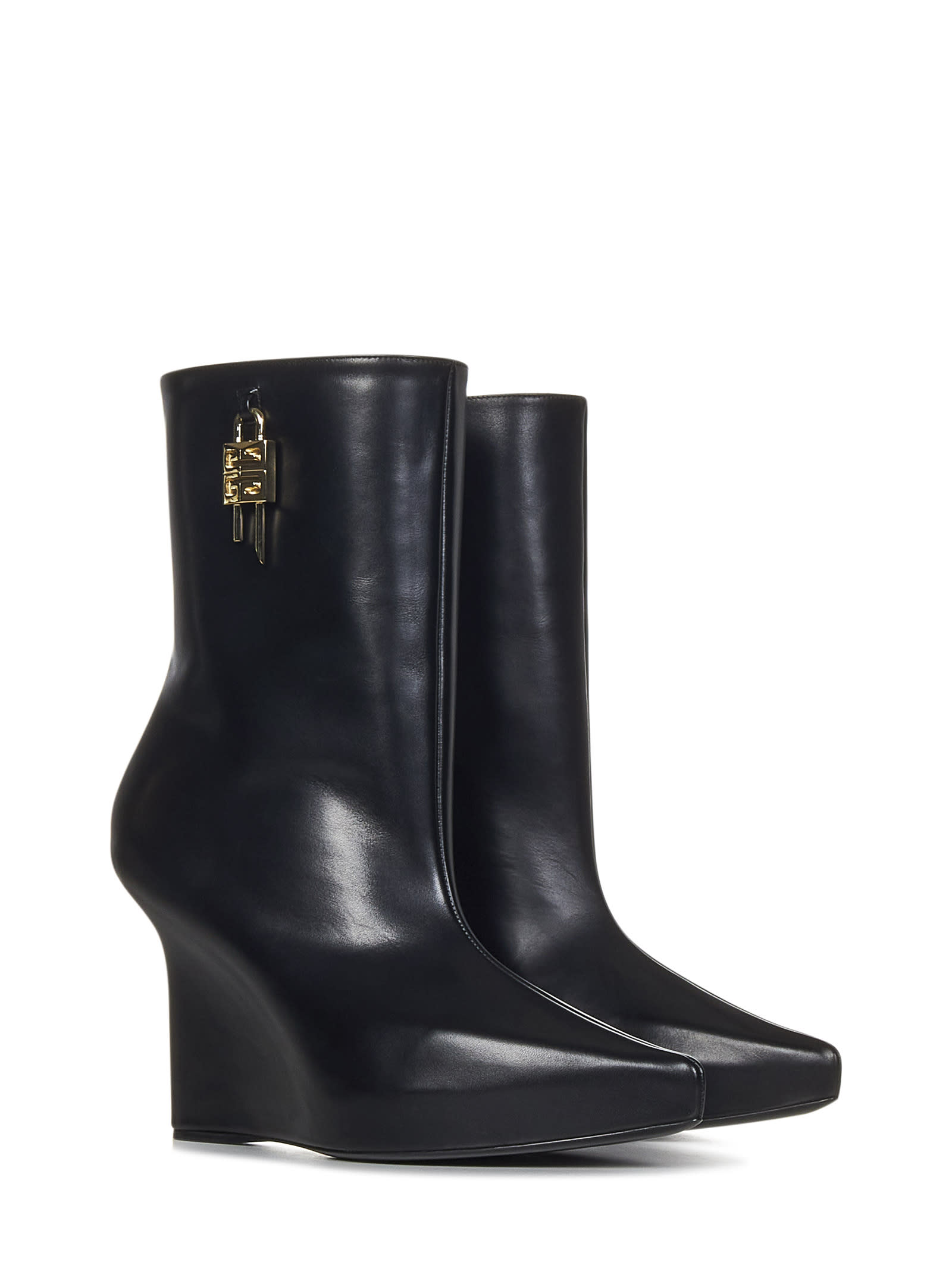 Shop Givenchy G-lock Boots In Black