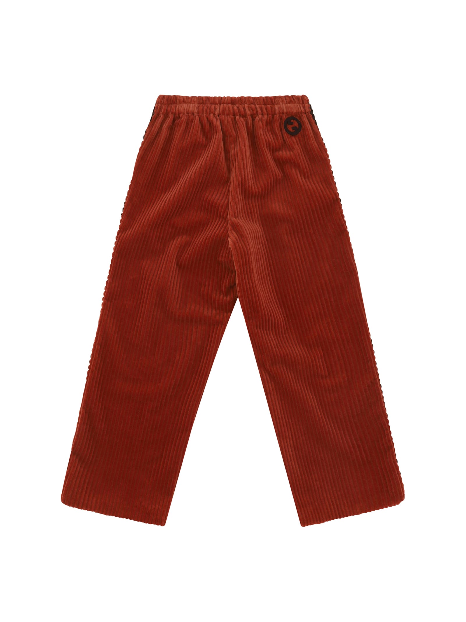 Shop Gucci Pants For Boy In Old Copper/mix