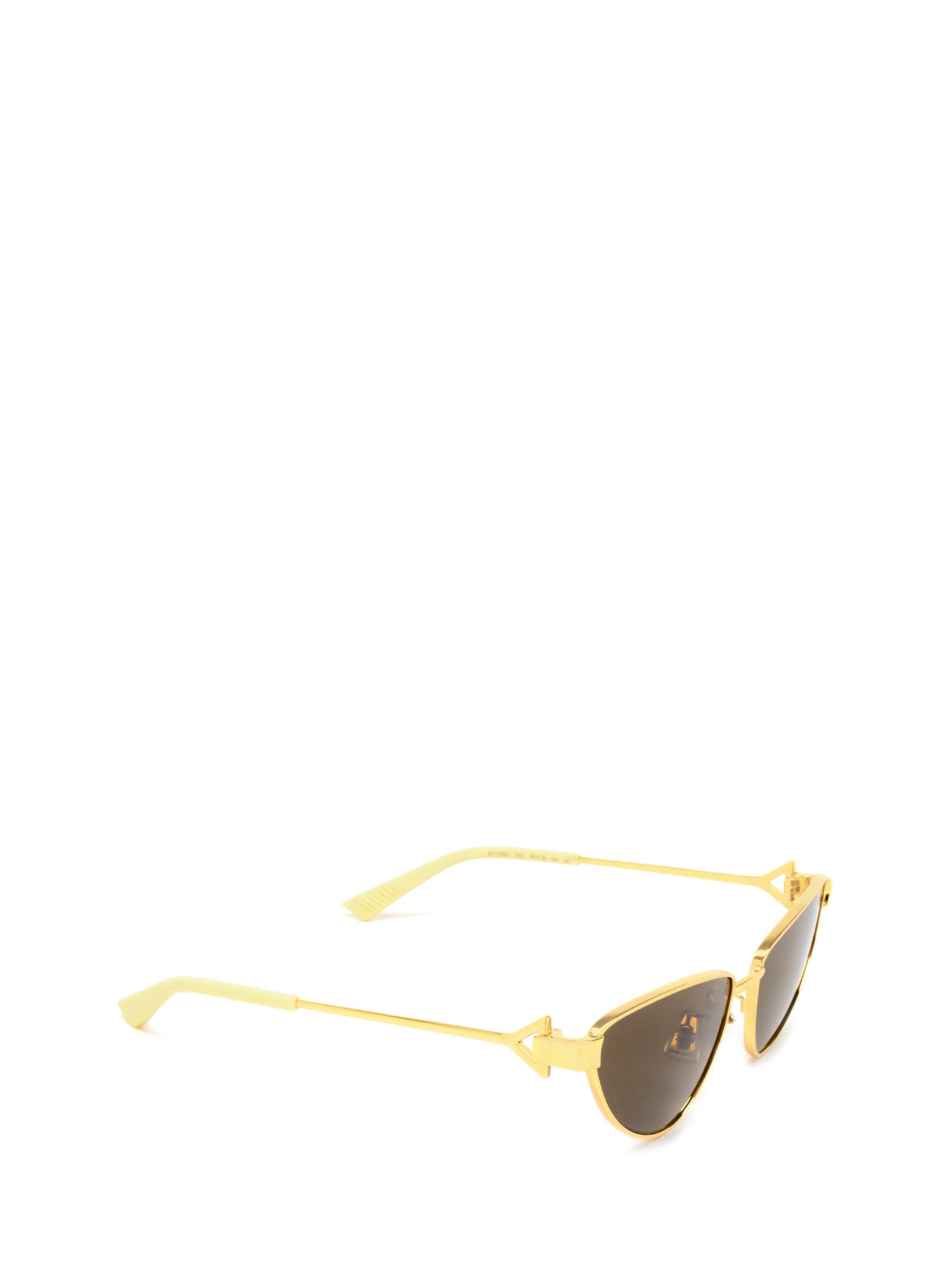 Shop Bottega Veneta Bv1186s Gold Sunglasses