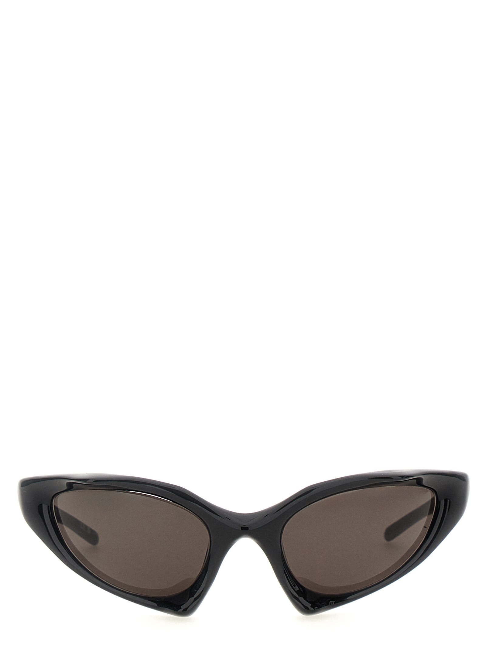 Shop Balenciaga Runner Cat Sunglasses In Black