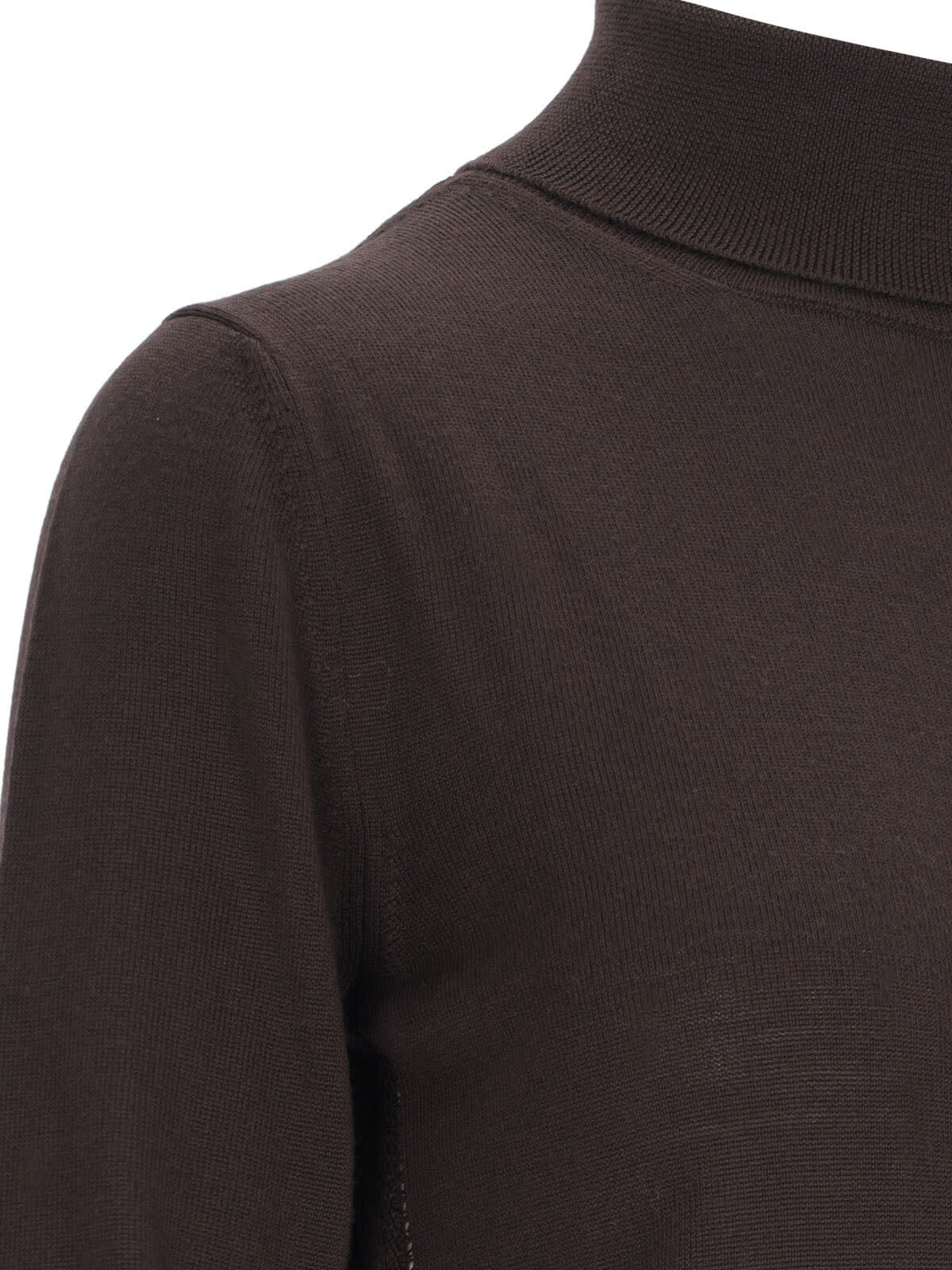 Shop Filippa K High Neck Sweater In Brown