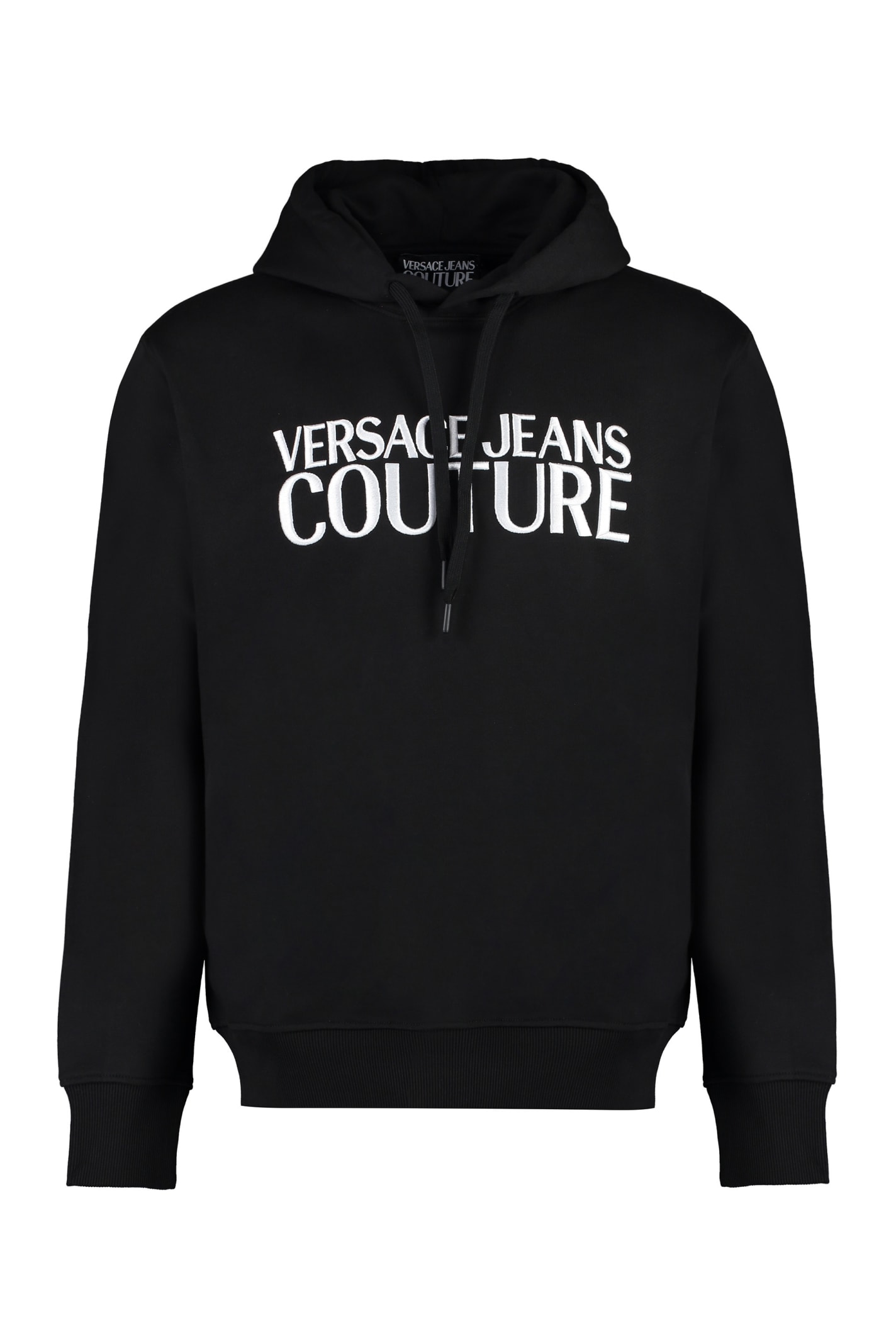 Versace Jeans Couture Hooded Sweatshirt In Black