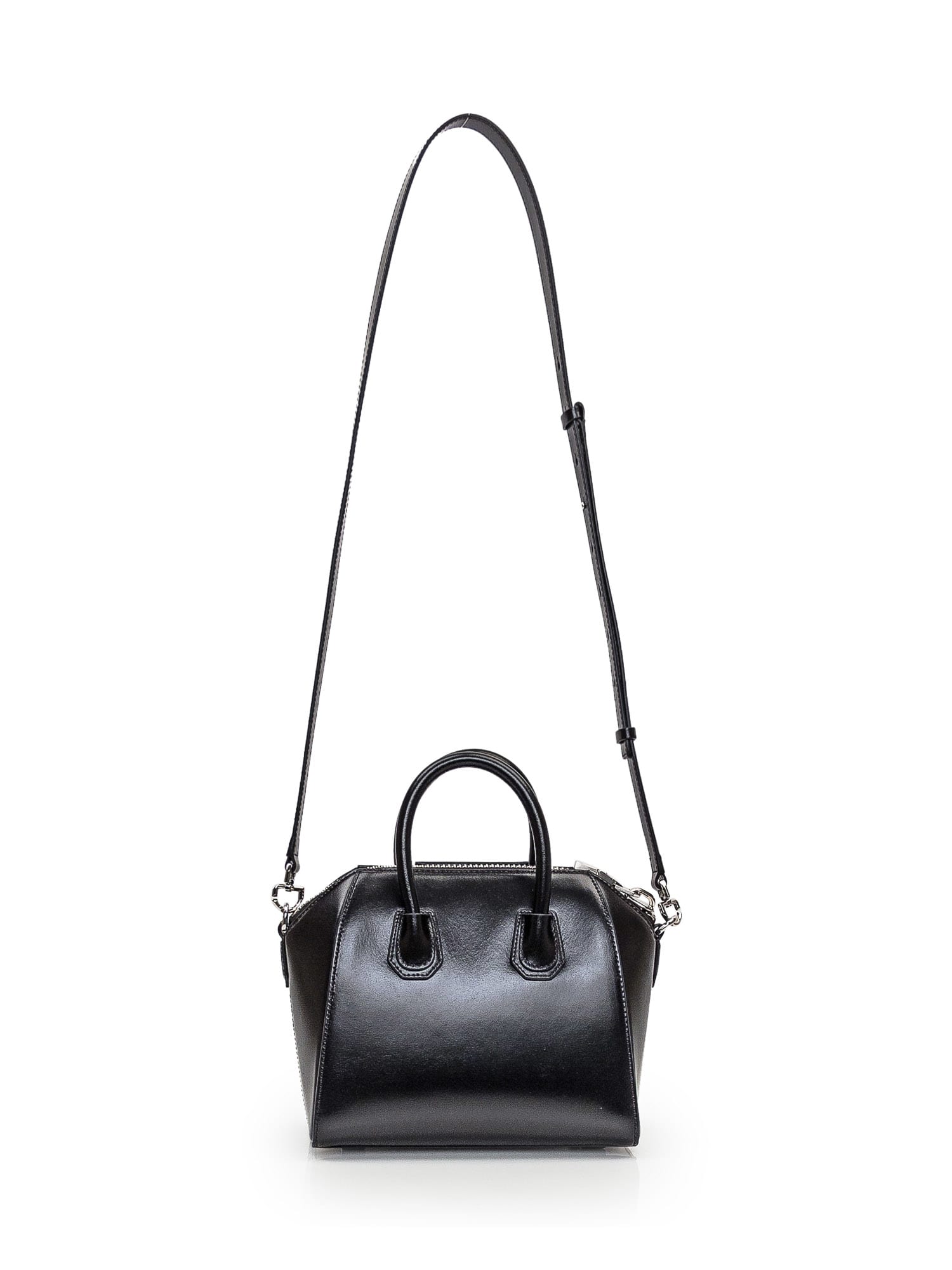 Shop Givenchy Mini Antigona Bag In Black