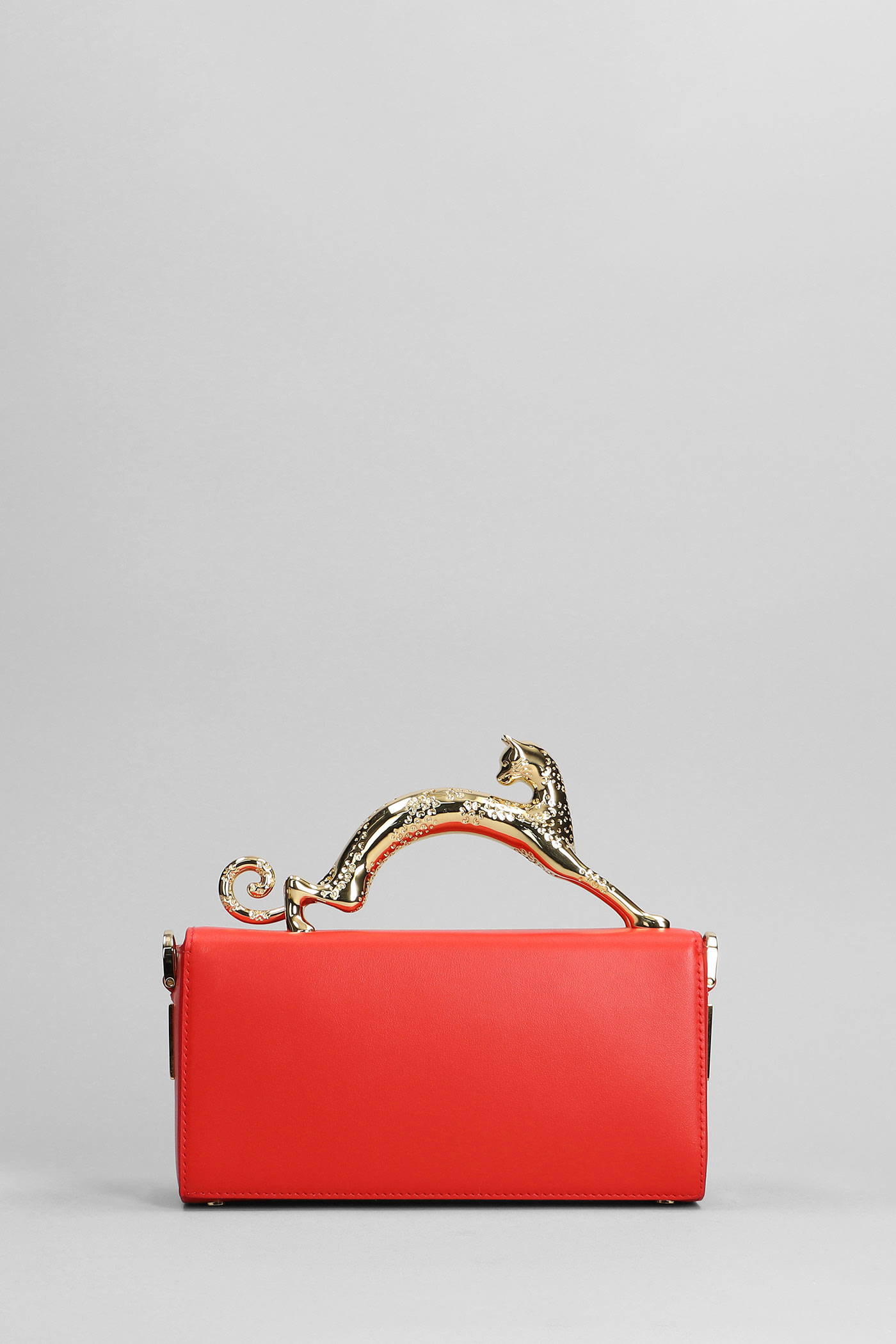 Shop Lanvin Hand Bag In Red Leather