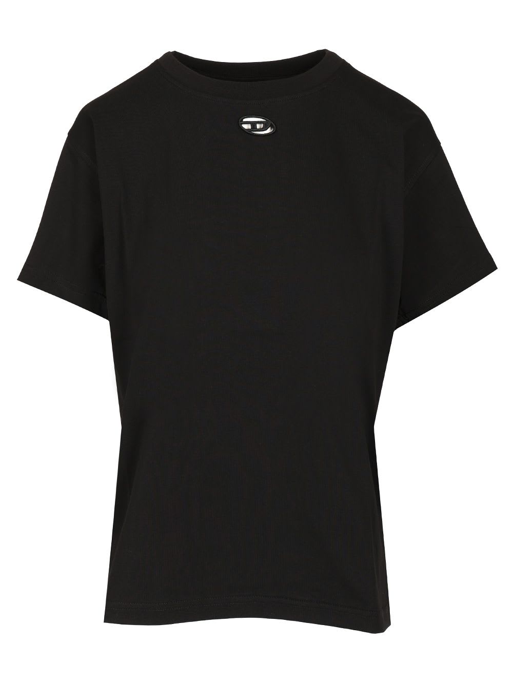 Diesel Women T-shirt With Logo In Black
