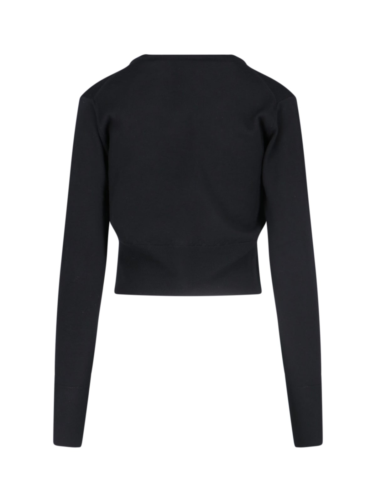 Vivienne Westwood Bea Logo Crop Cardigan In Black