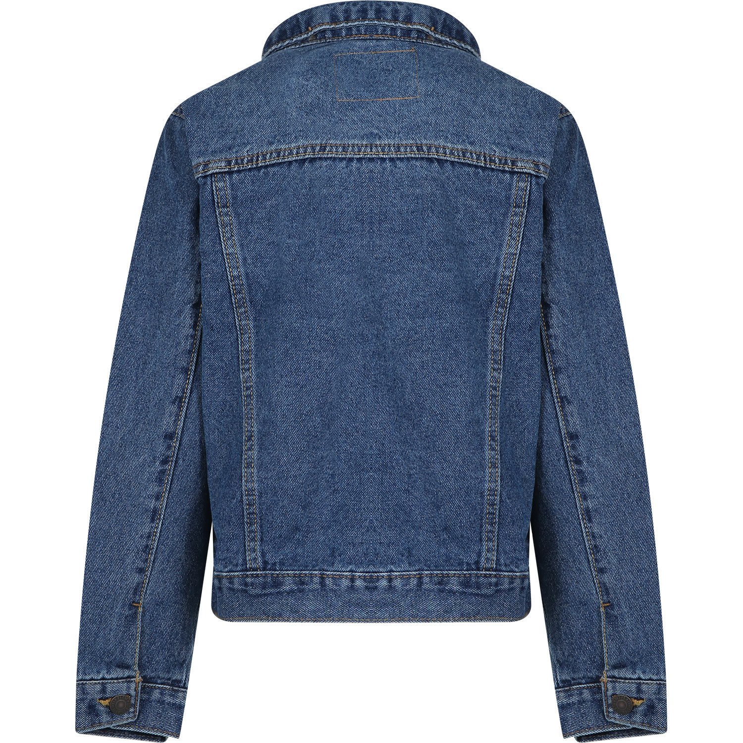 Levi's Blue Denim Jacket For Boy With Logo In Blue
