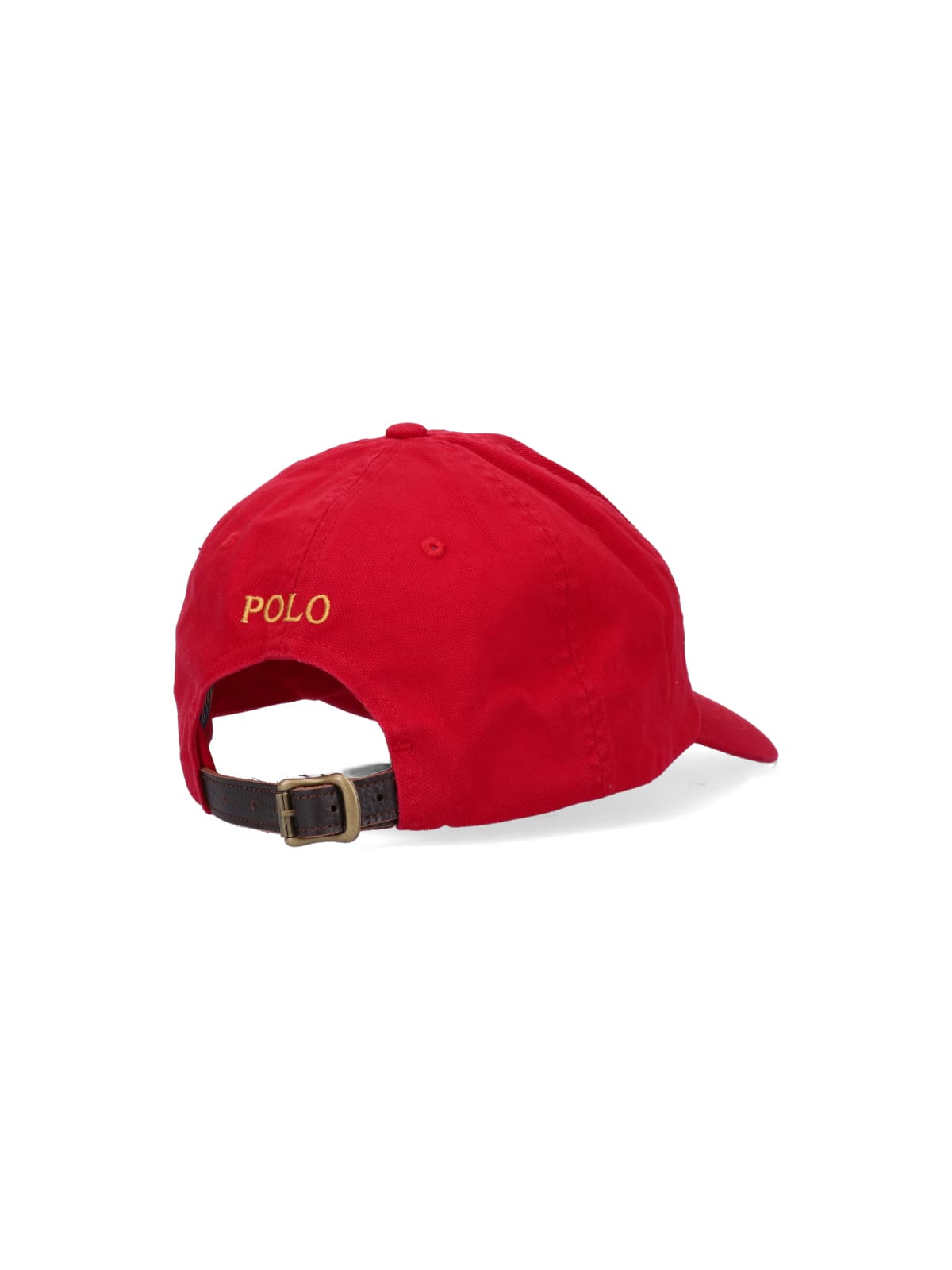 Shop Polo Ralph Lauren Logo Baseball Hat In Red