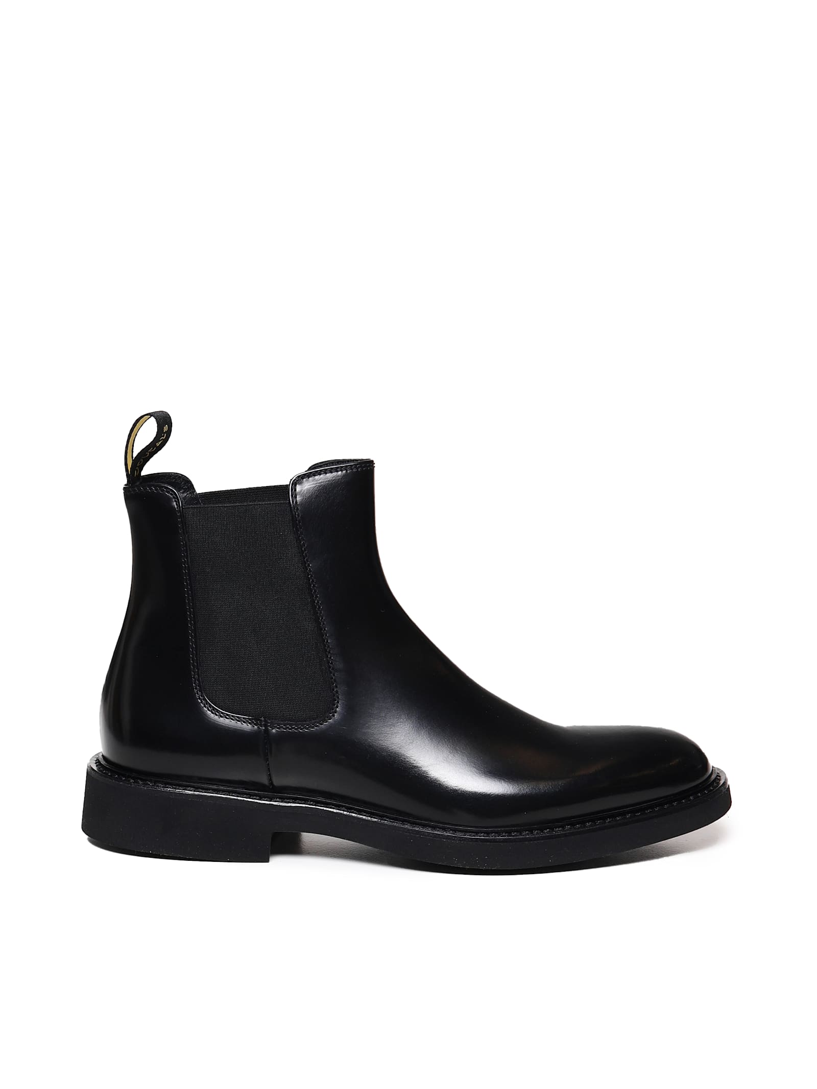 Shop Doucal's Chelsea Boot (gm) In Black