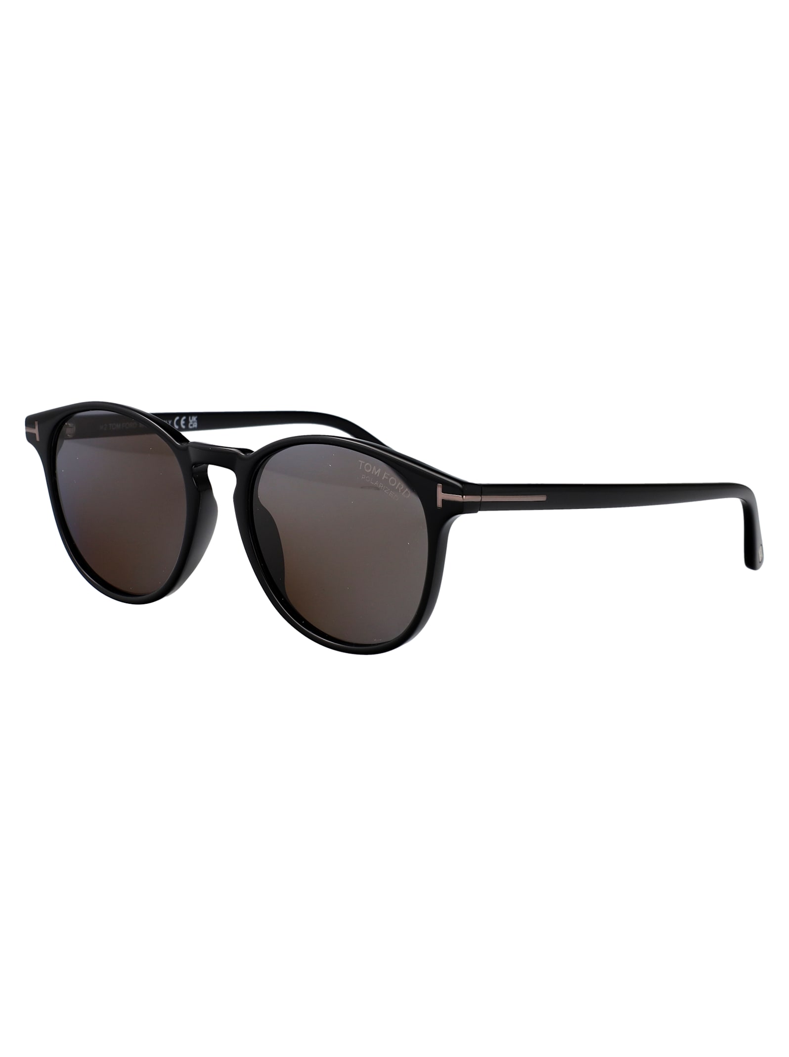 Tom Ford Sunglasses In 01d Nero Lucido / Fumo Polar