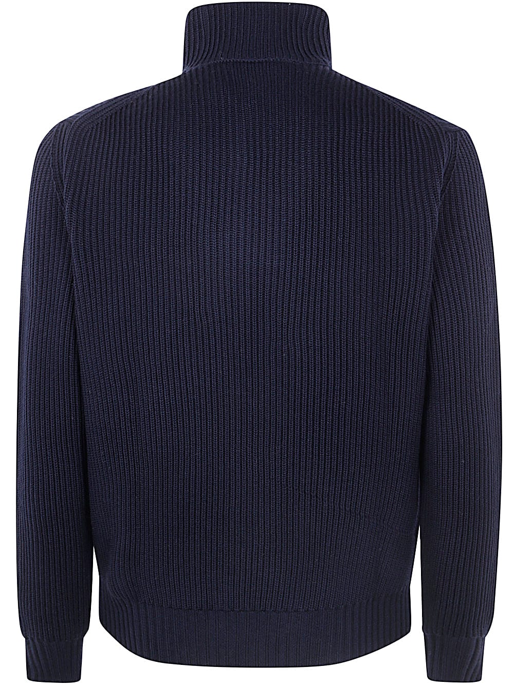 Shop Filippo De Laurentiis Long Sleeves Half Zip In Blue