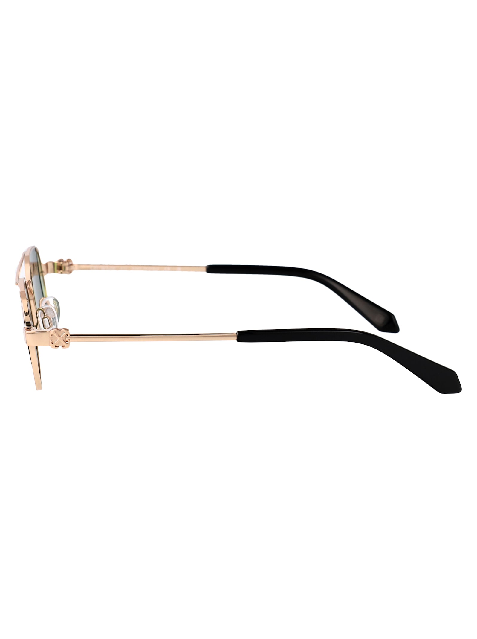 Off-white Lynn Sunglasses In Gold Green