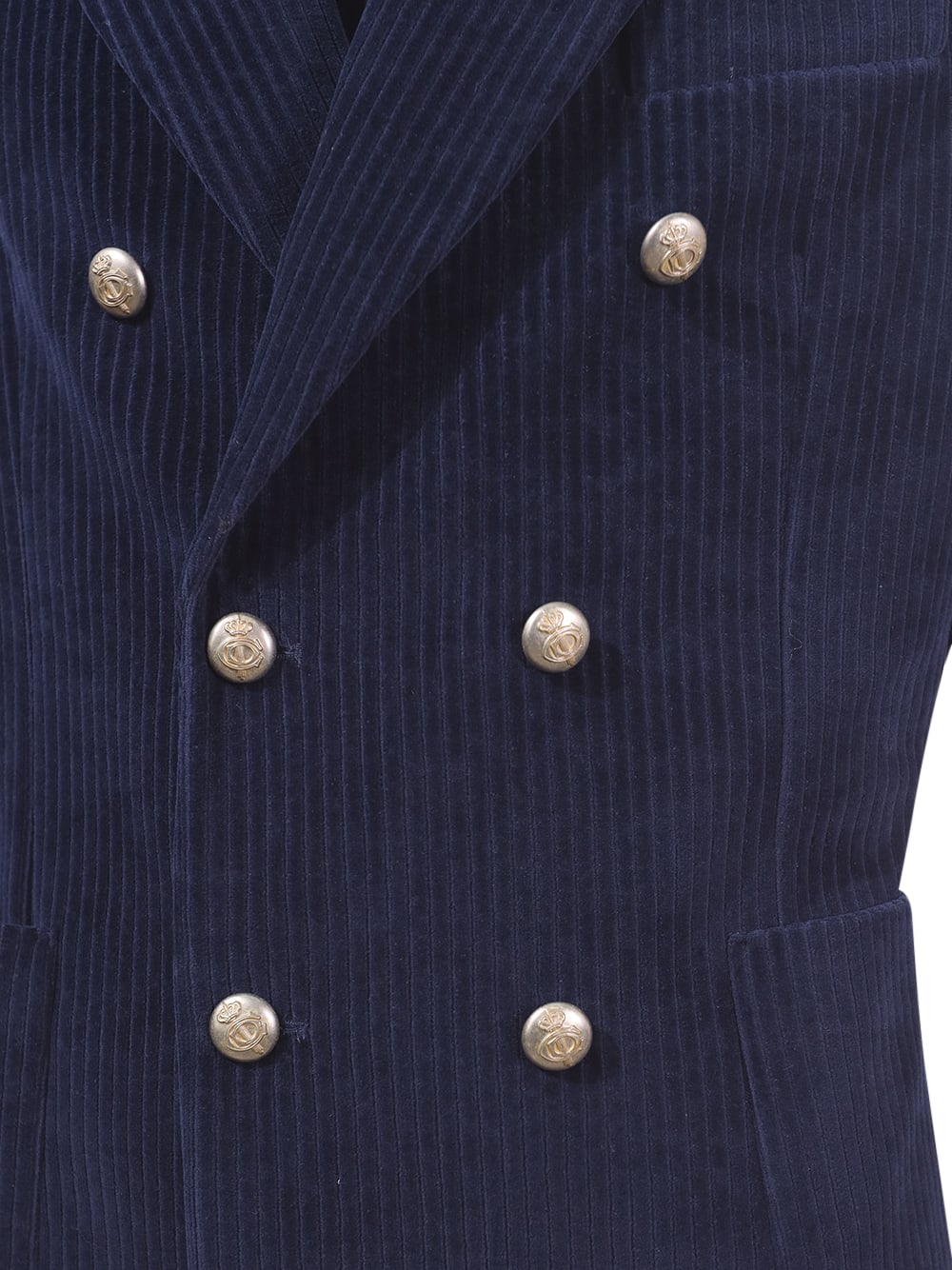 Shop Circolo 1901 Double-breasted Circolo Jacket In Blue