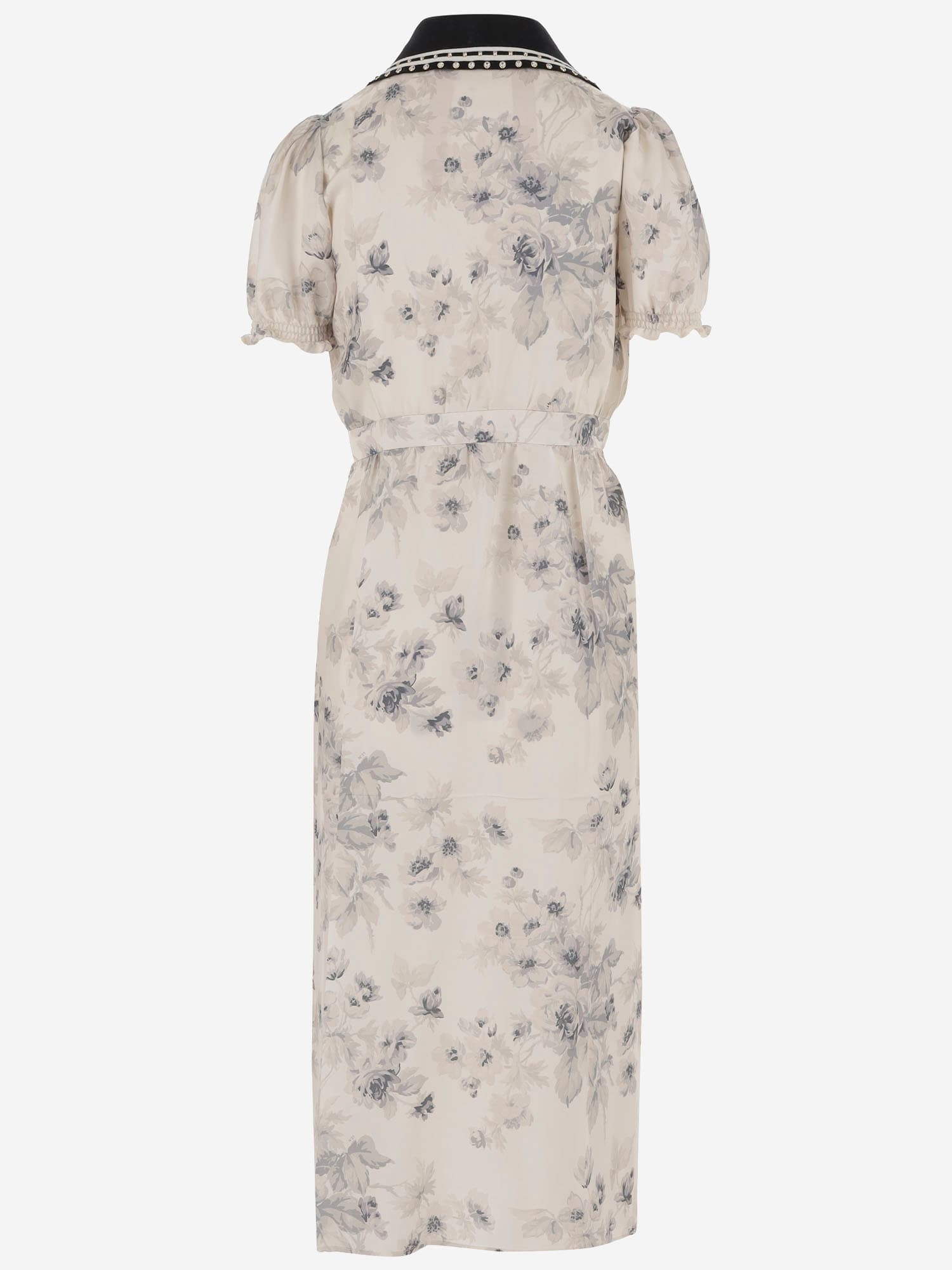 N°21 VISCOSE DRESS WITH FLORAL PATTERN