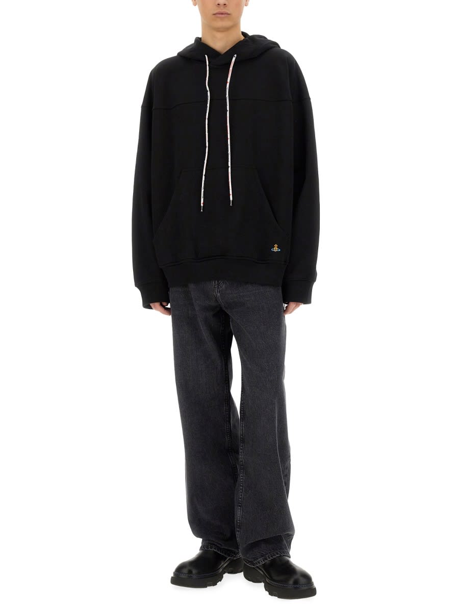 Shop Vivienne Westwood Orb Sweatshirt In Black