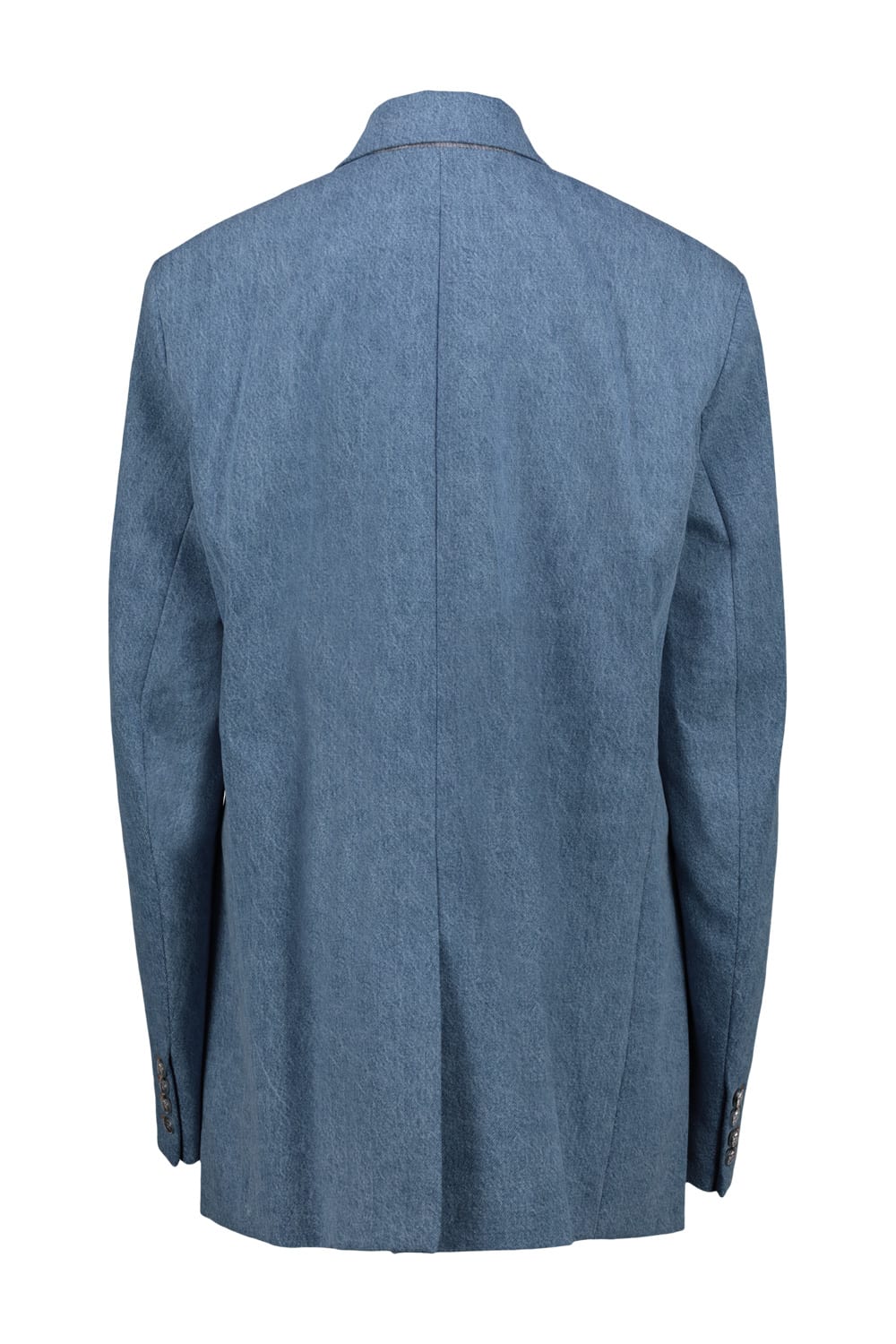 Shop Vetements Tailored Denim Jacket In Blue