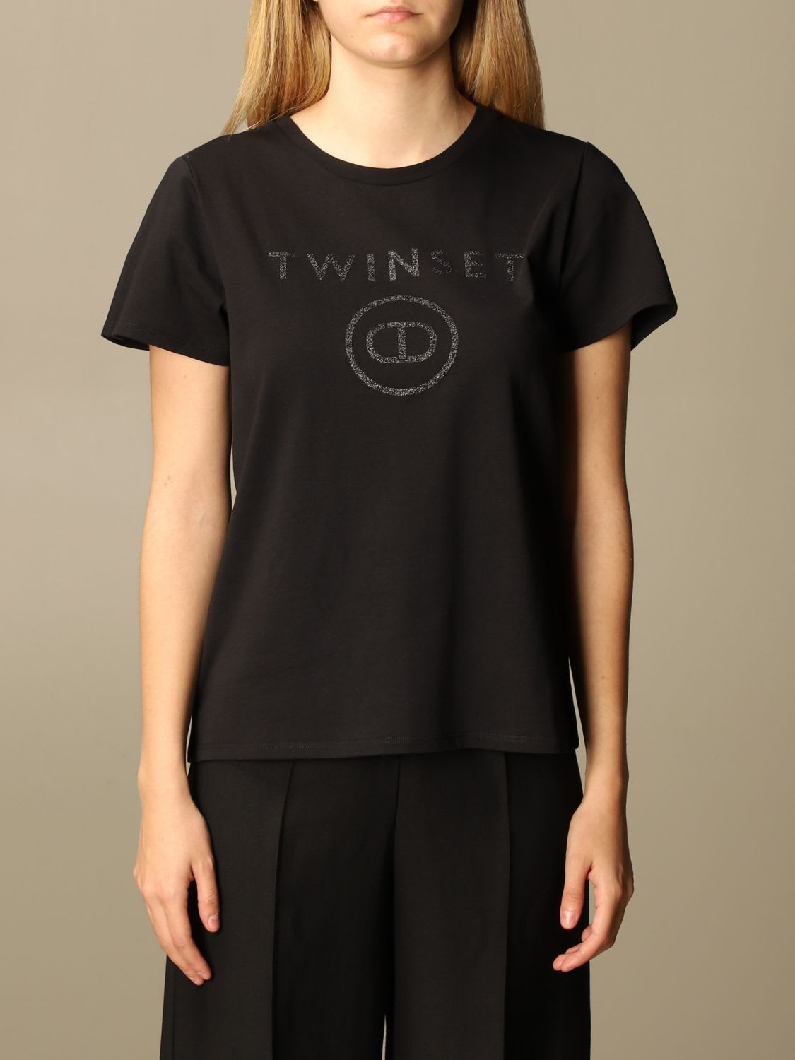 Twinset Twin Set T-shirt Twin-set Cotton T-shirt With Logo