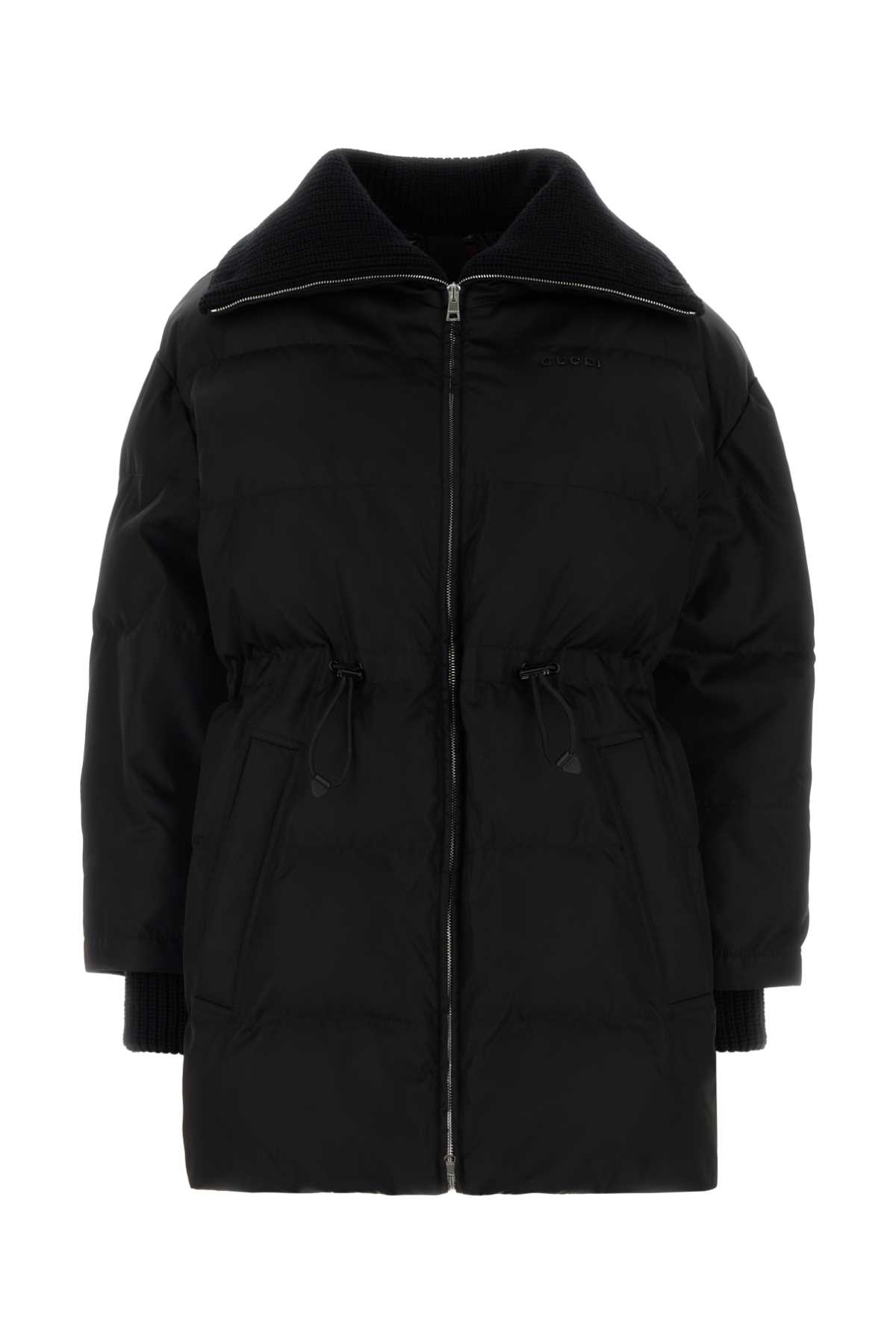 Gucci Black Nylon Padded Jacket In Black
