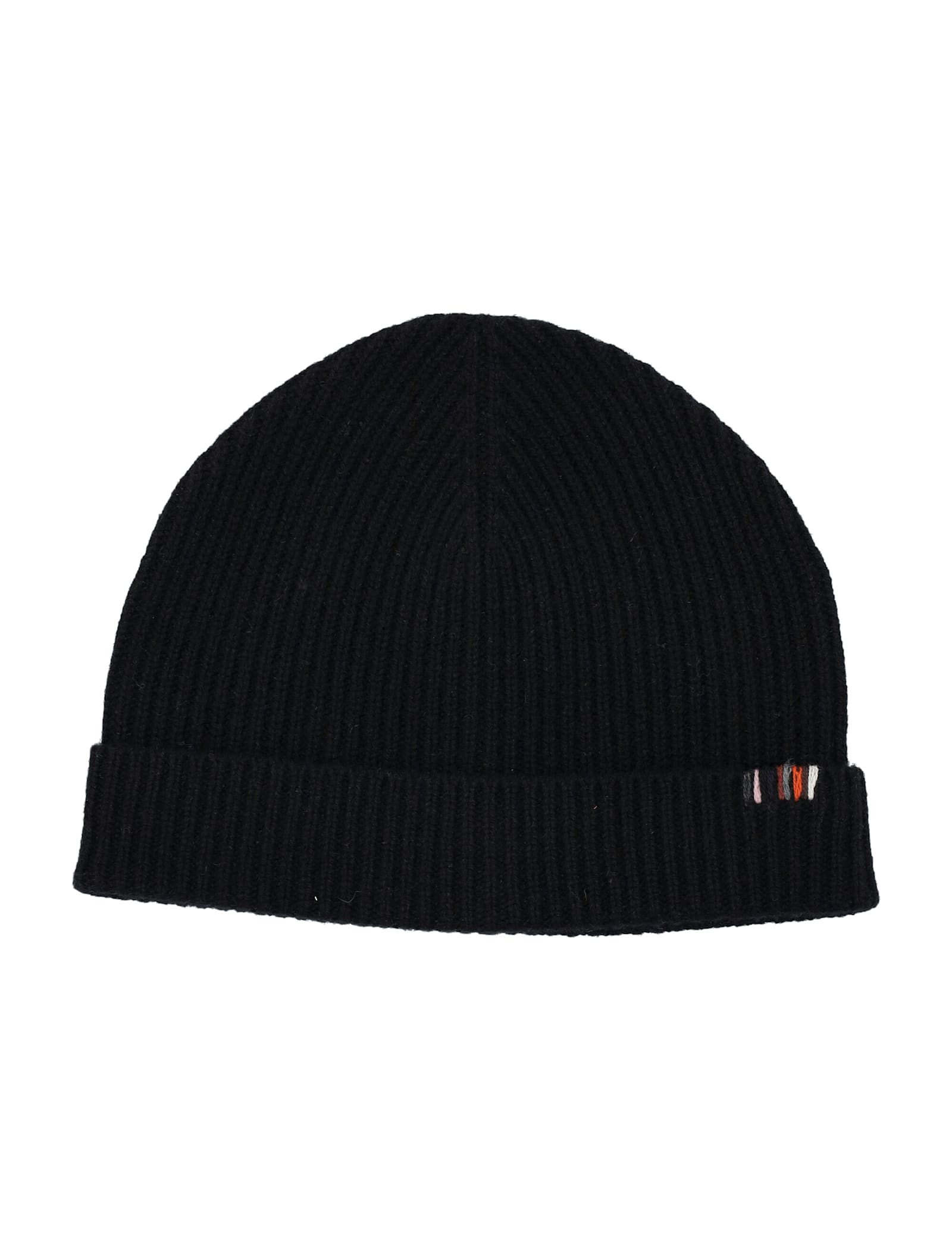 Extreme Cashmere Ribbed Beanie Hat In Black