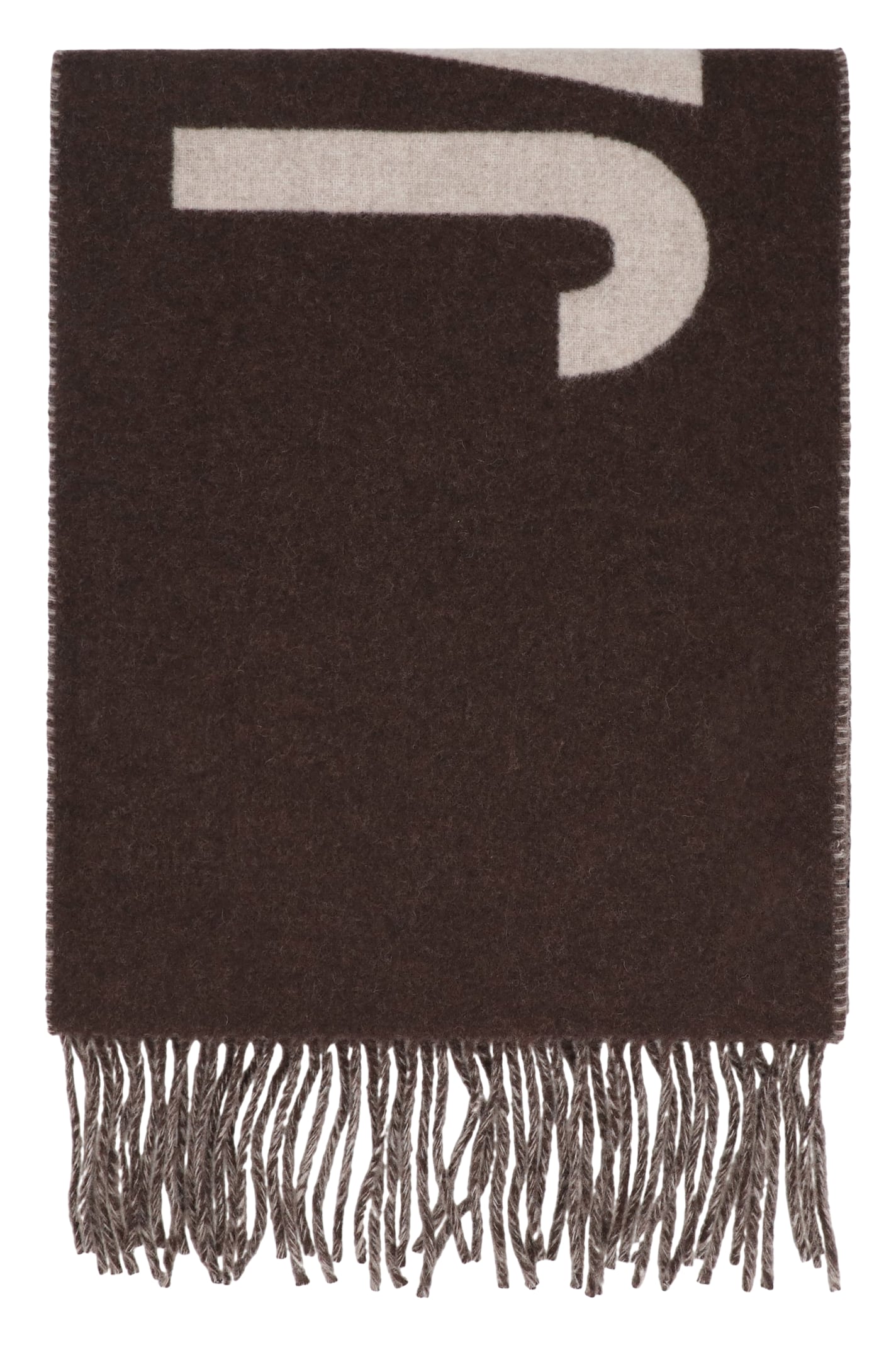 Jacquemus Virgin Wool Scarf In Green