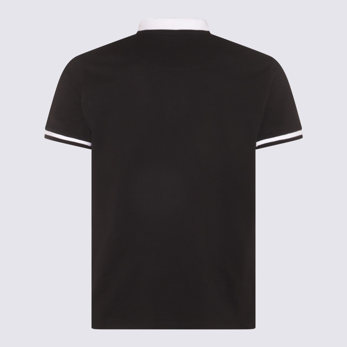Shop Vivienne Westwood Black And White Cotton Polo Shirt