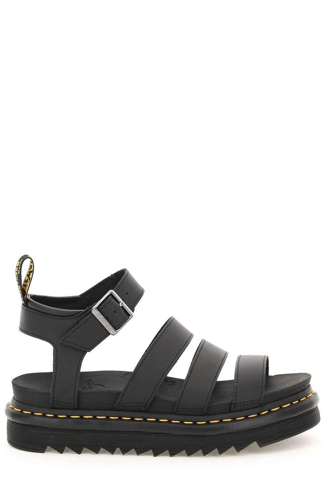 Shop Dr. Martens' Blaire Strap Sandals In Black