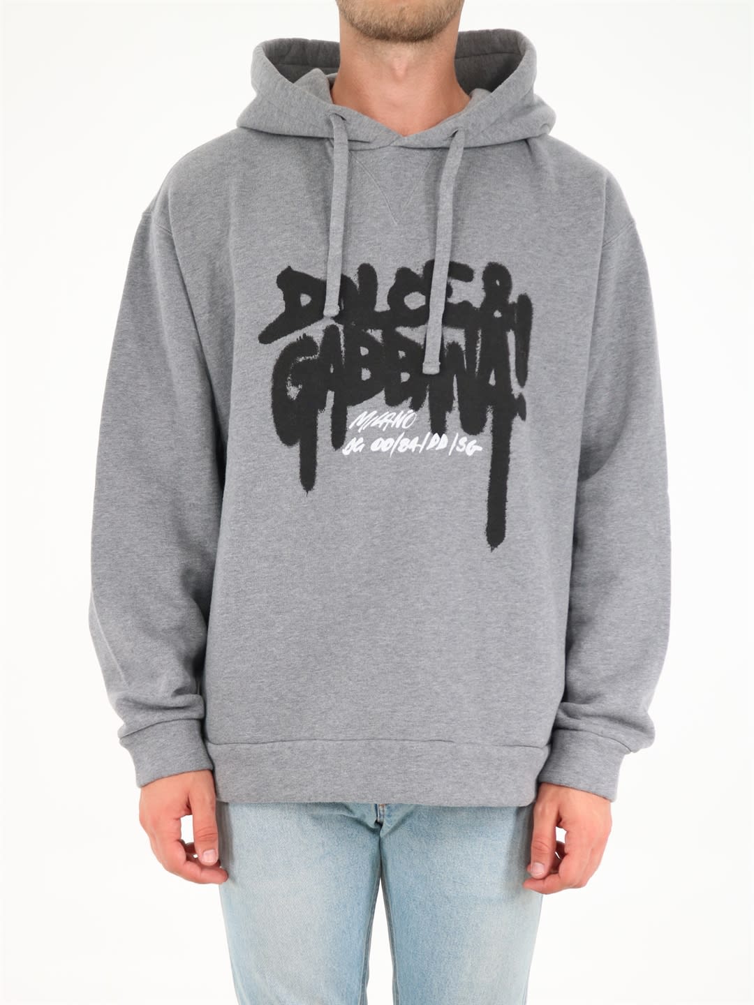 Dolce & Gabbana Hooded Jersey Sweatshirt