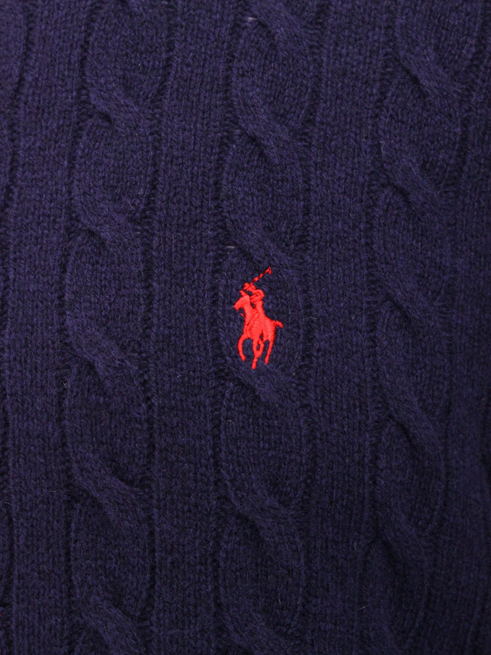 Polo Ralph Lauren Roll-neck Sweater In Blue