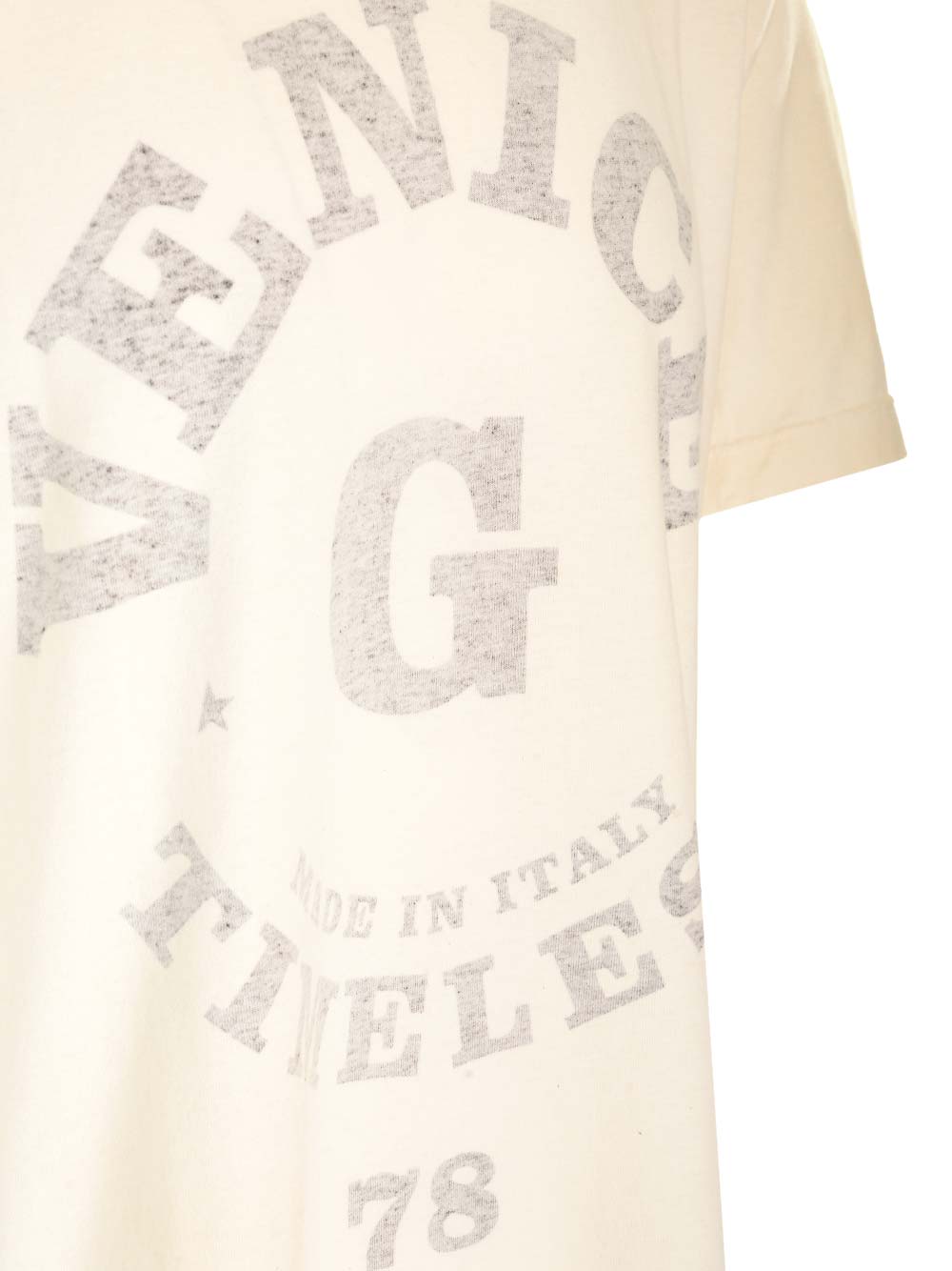 Shop Golden Goose Venice Timeless T-shirt In Heritage White/ Black