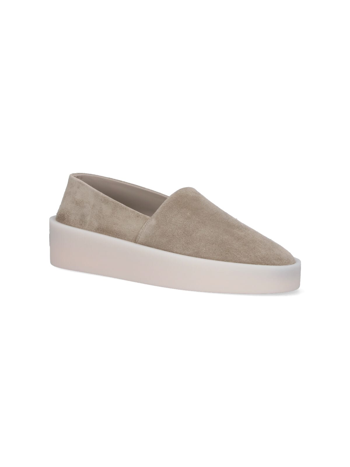 Shop Fear Of God Suede Espadrilles In Taupe