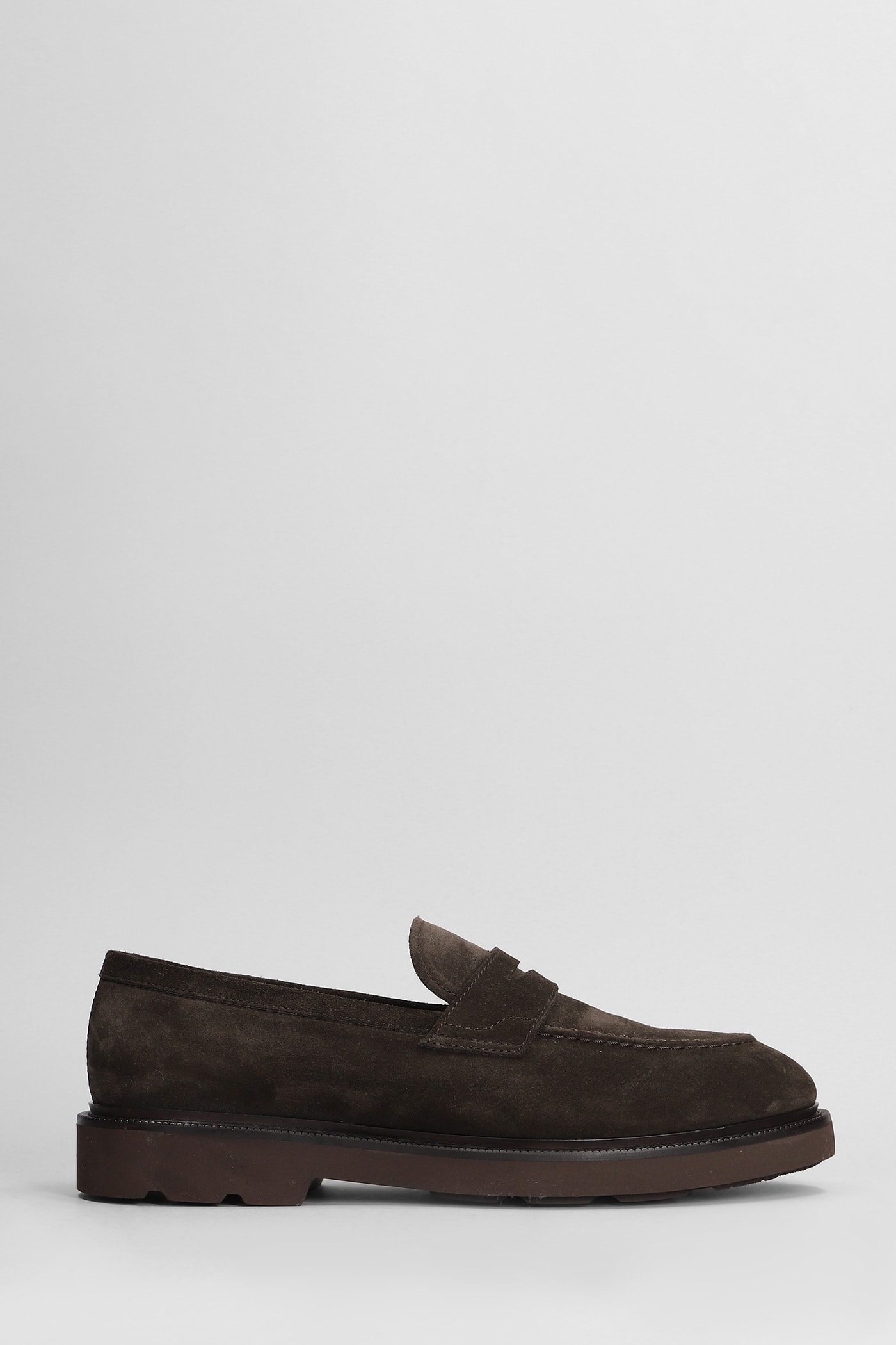 Shop Henderson Baracco Loafers In Brown Suede