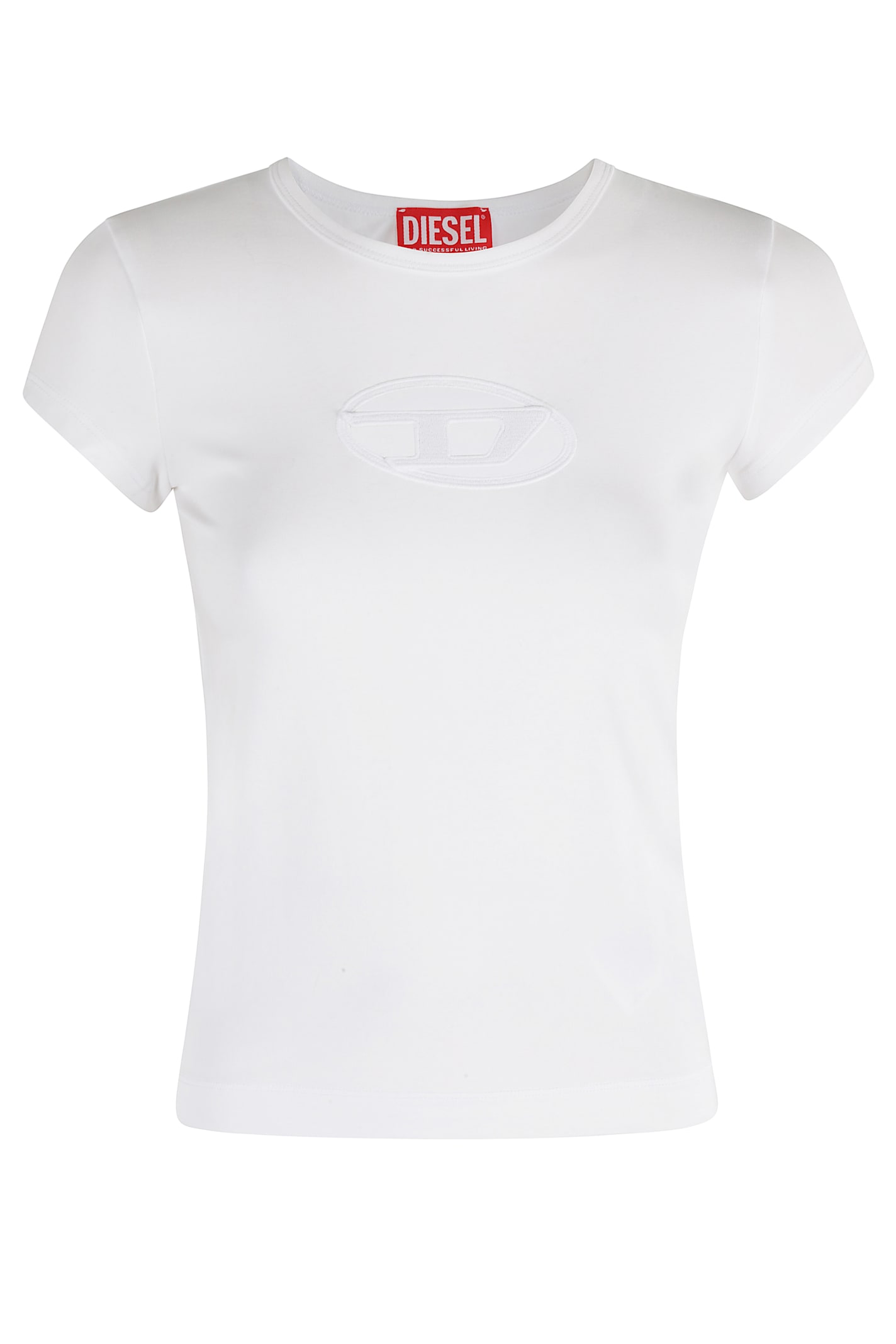 Diesel Angie T-shirt With Peekaboo Logo In Multi