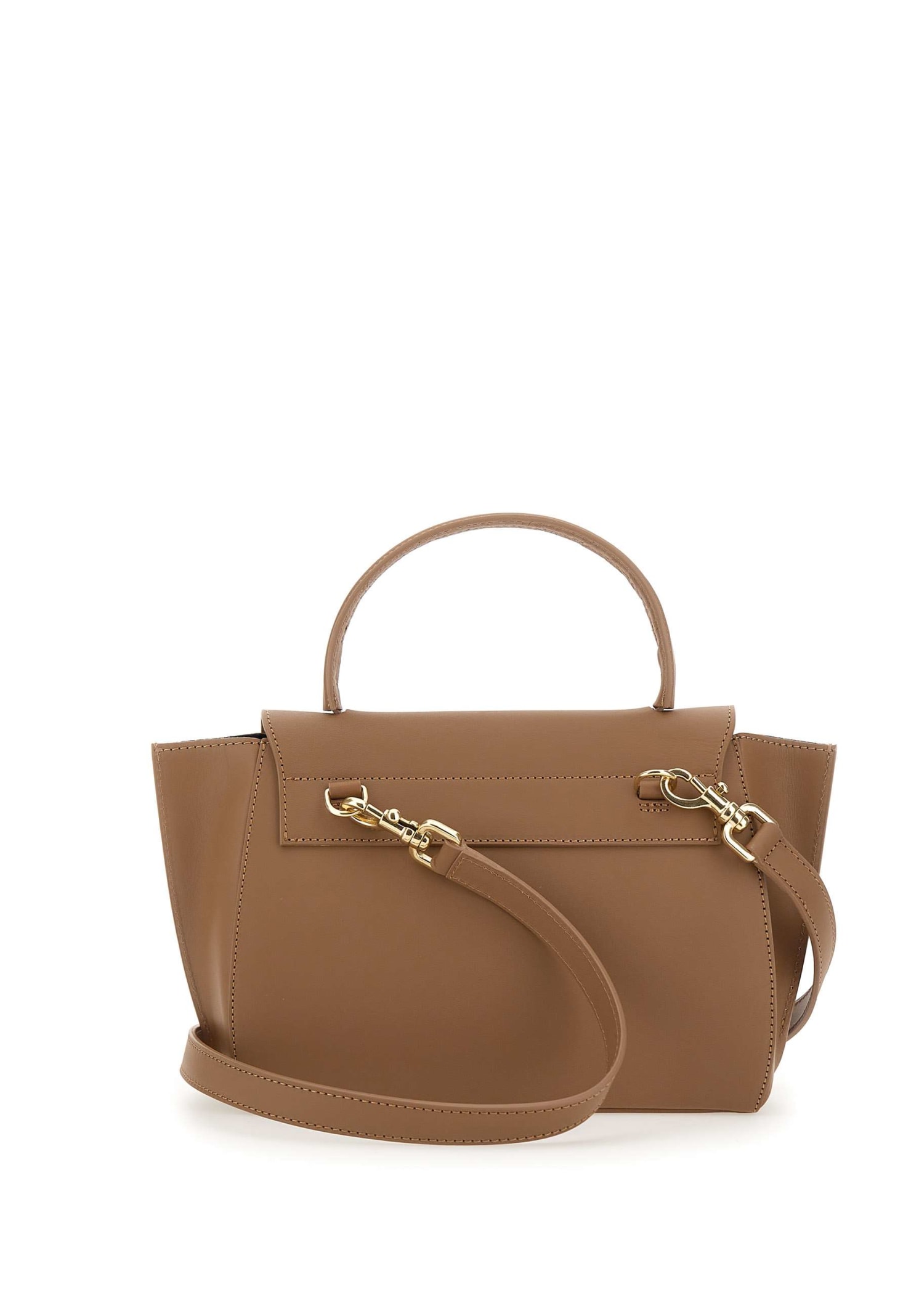 Shop Atp Atelier Arezzo Leather Bag In Beige