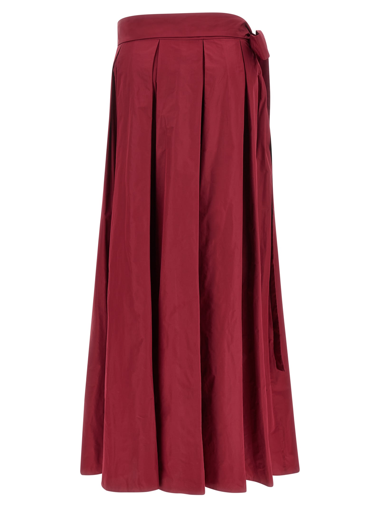 Pinko Maroon Cavallina Skirt In Burgundy