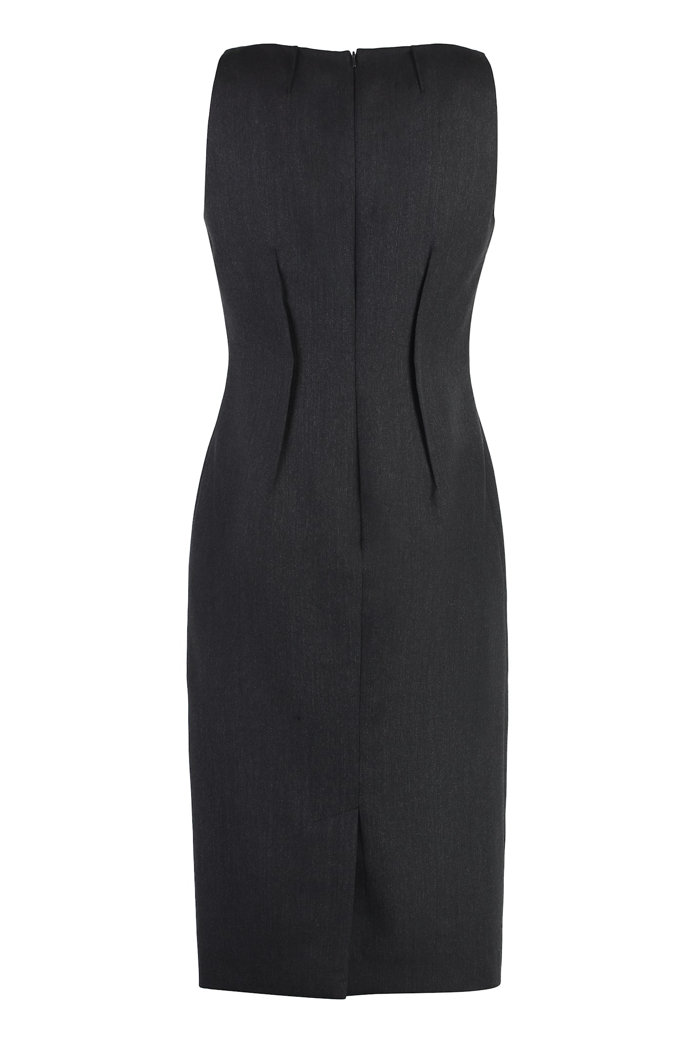 MOSCHINO VIRGIN WOOL MIDI DRESS 